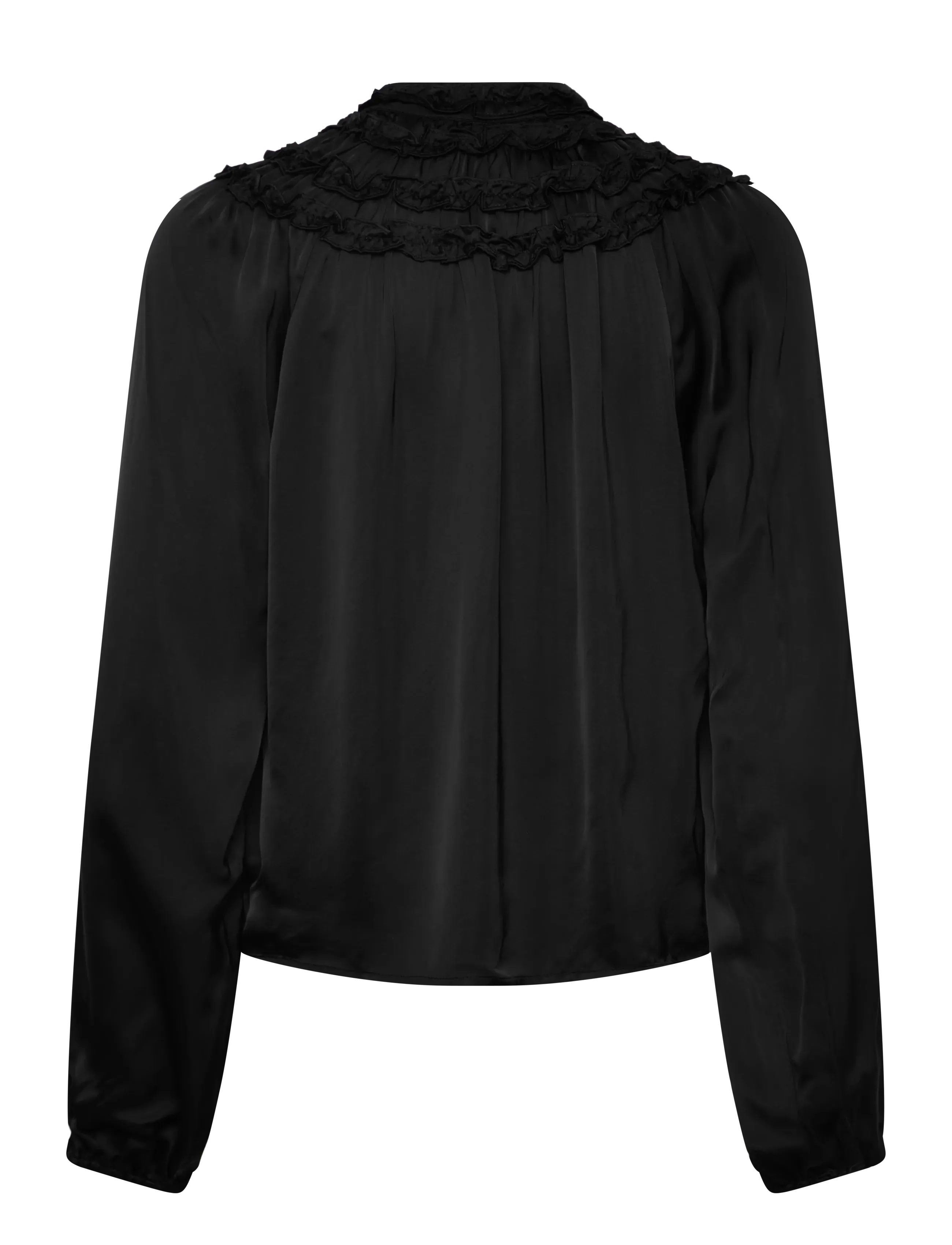 Minus - MSAnnaSofie Blouse - langärmlige blusen - sort - 1
