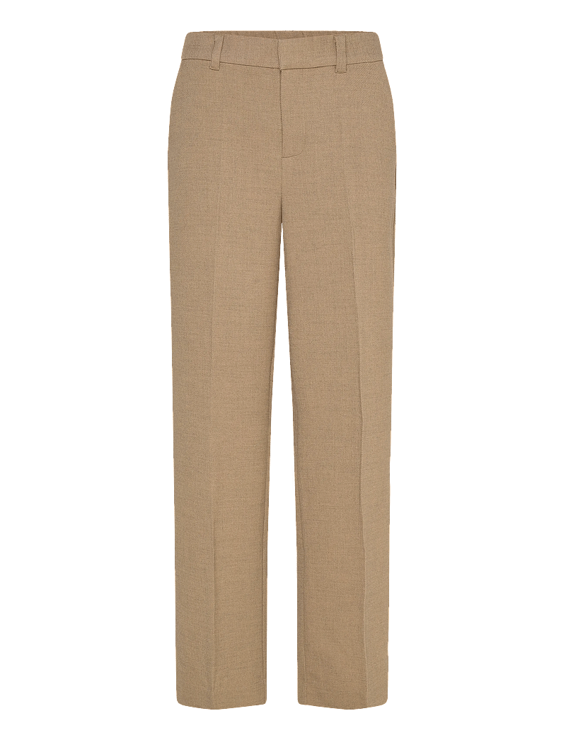Minus - MSAya Mid Waist Pant - straight leg hosen - tan melange - 0