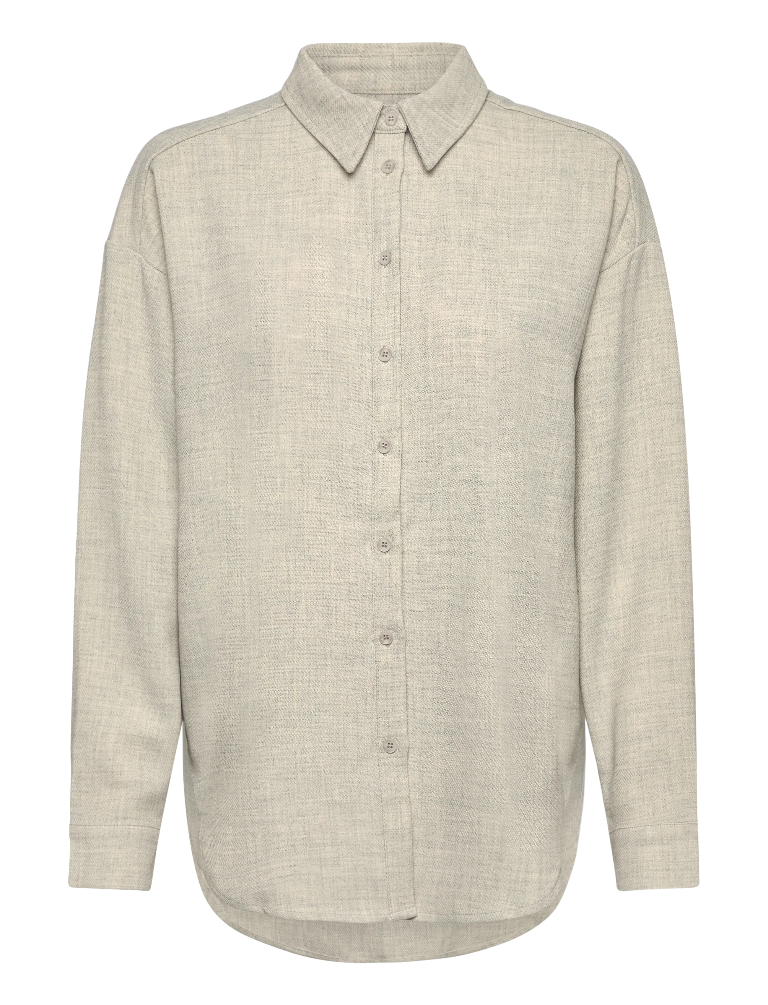 Minus MSAya Shirt - Transitional Layering - STRING MELANGE / beige