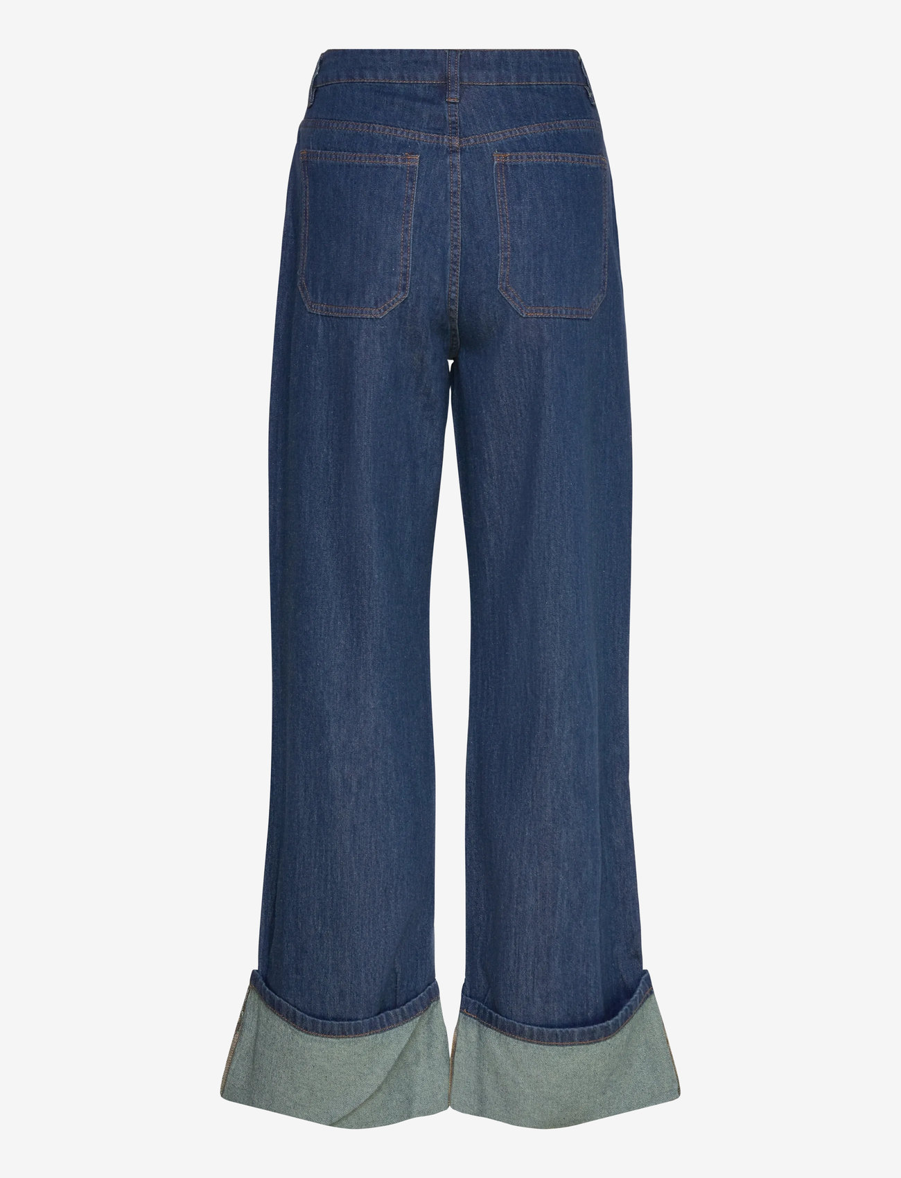 Minus - MSBora Fold up Pant - vida jeans - dark denim - 1