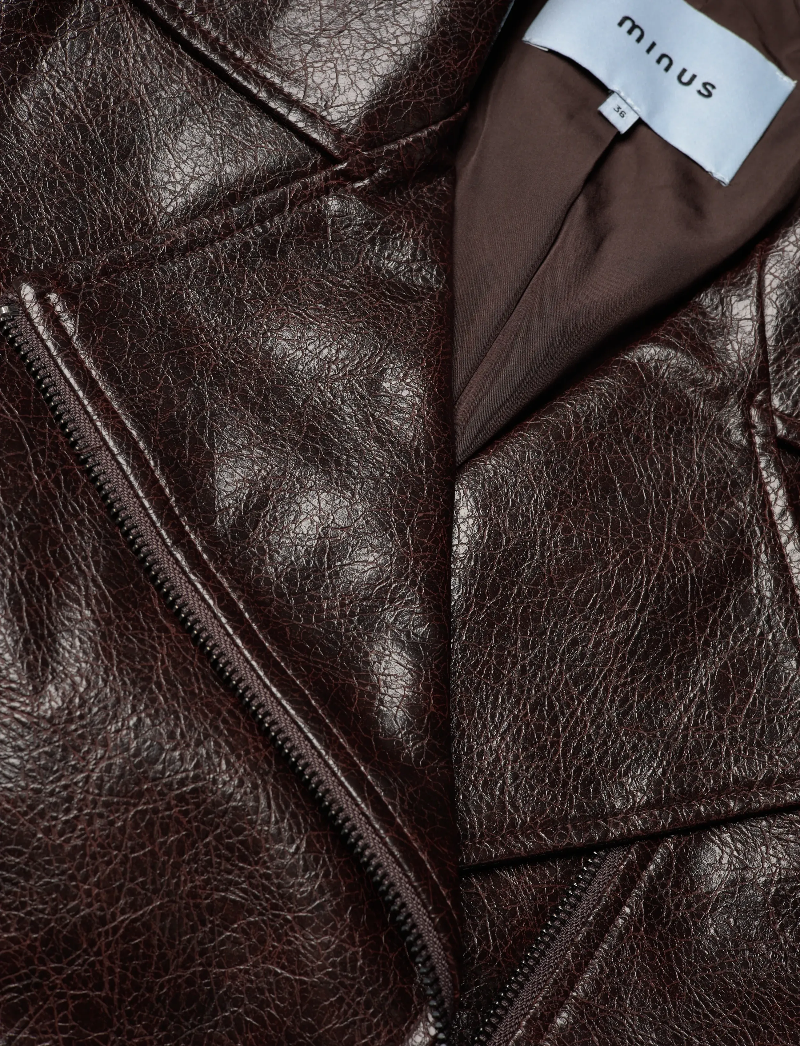 Minus - MSDorothea Jacket - lederjacken - carafe - 3