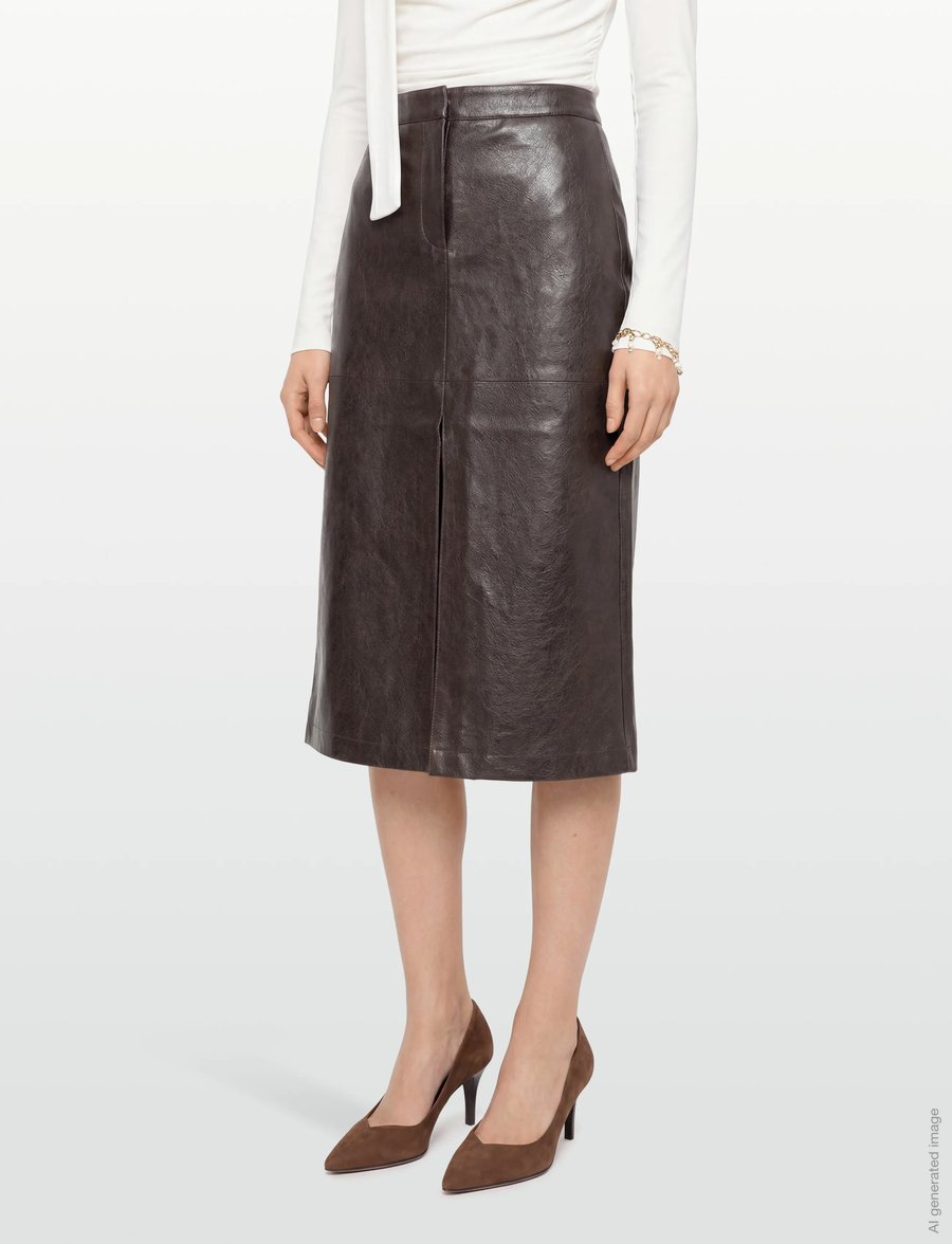 Minus - MSDorothea Midi Skirt - midi-röcke - carafe - 3