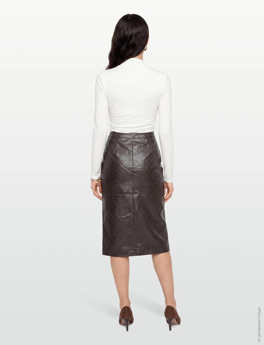Minus - MSDorothea Midi Skirt - midi-röcke - carafe - 4