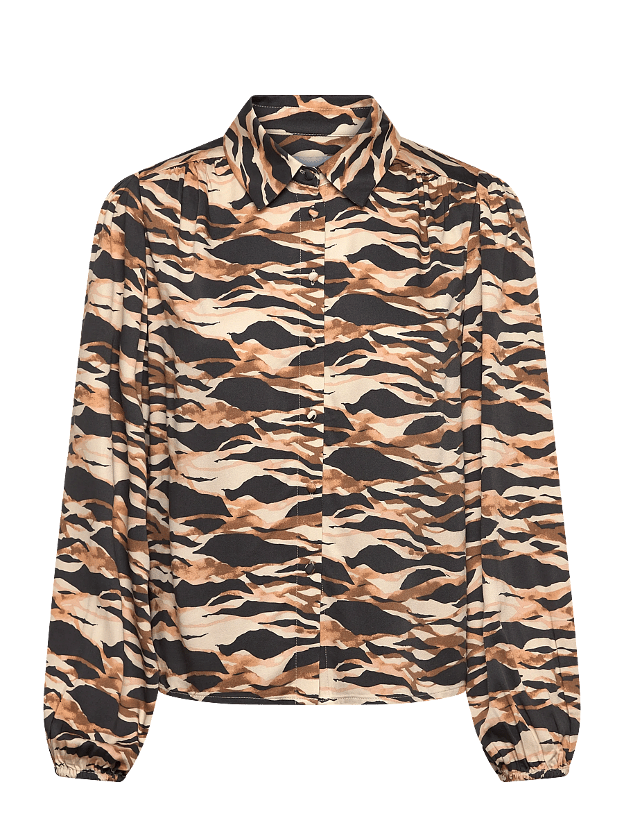 Minus - MSLottie Shirt - overhemden met lange mouwen - tan print - 0