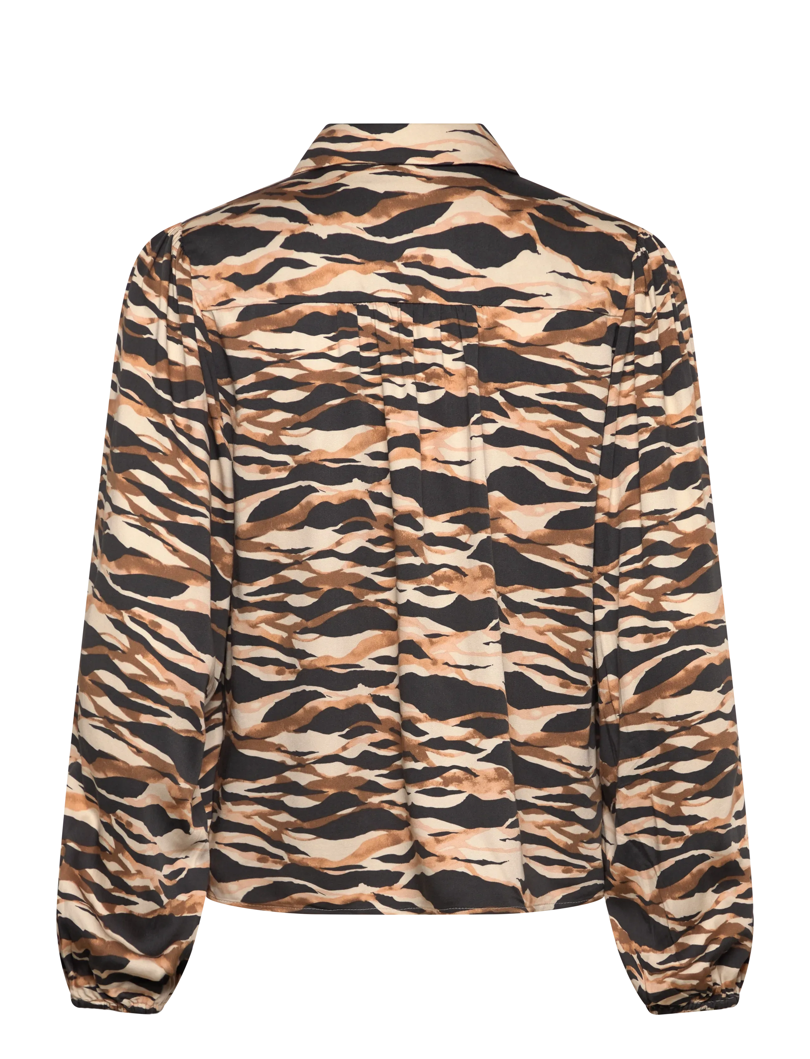 Minus - MSLottie Shirt - long-sleeved shirts - tan print - 1