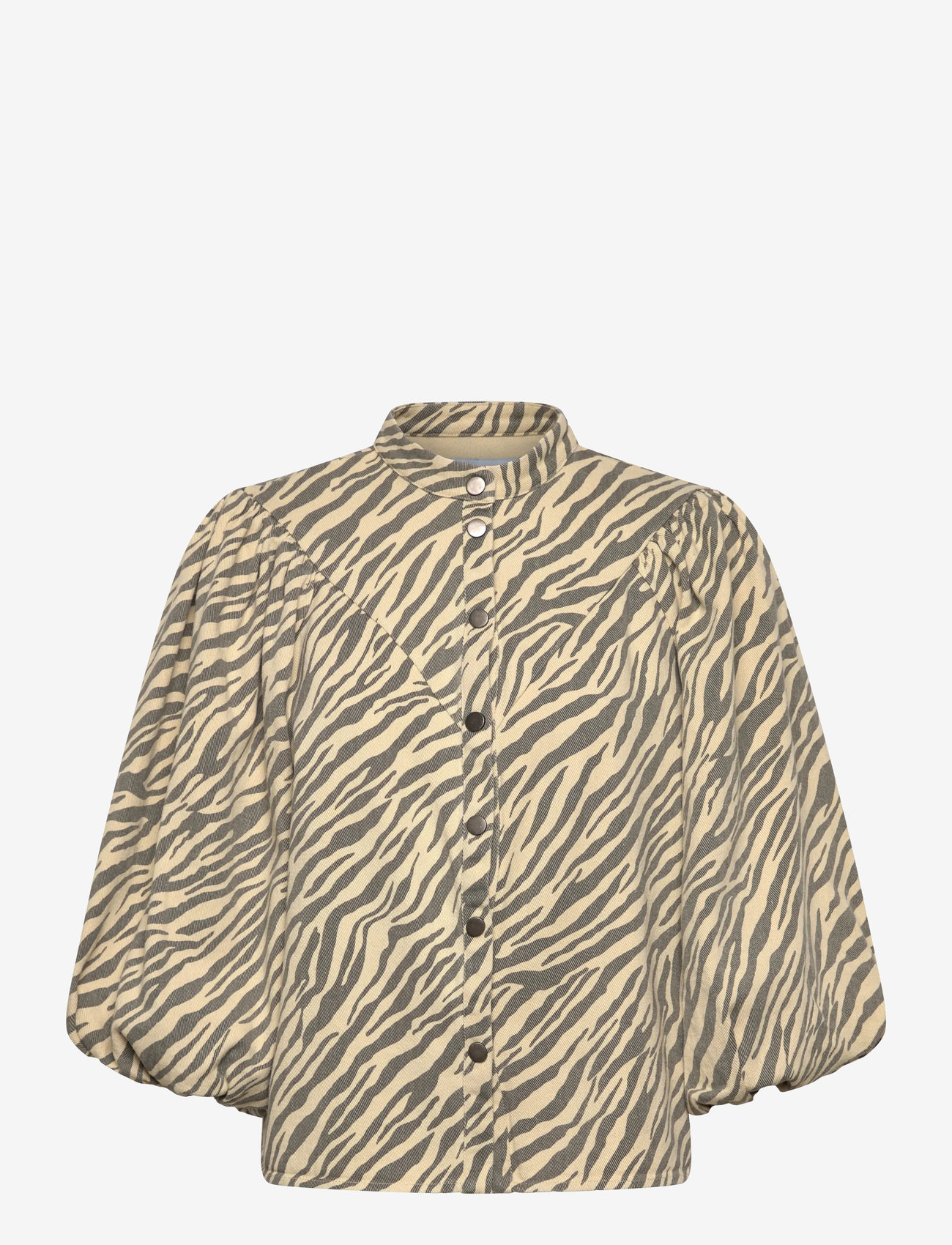 Minus - MSOlenna Shirt - lyhythihaiset kauluspaidat - sand gray - 1