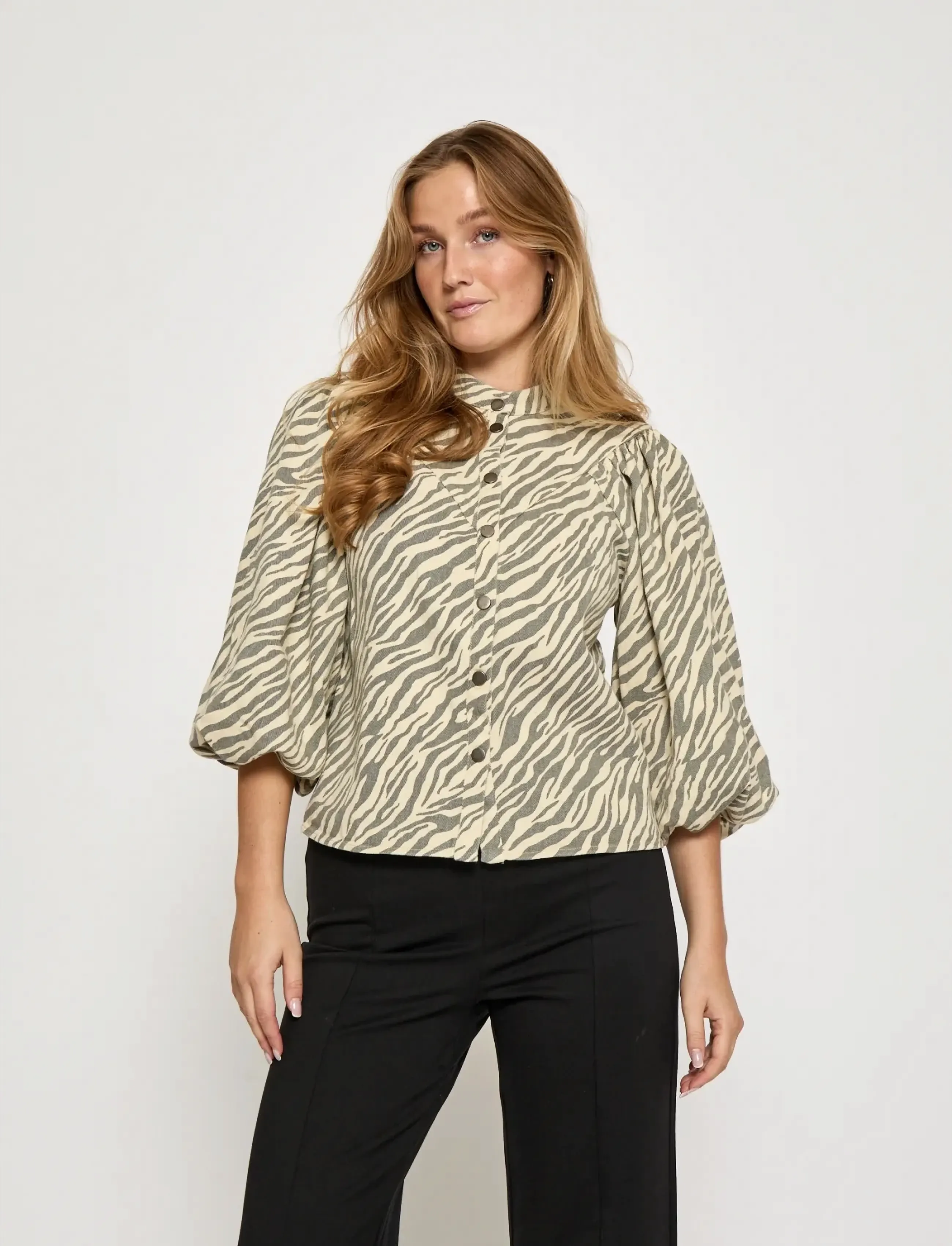 Minus Msolenna Shirt, 36, Shirts, Beige - Short-sleeved, Frauen