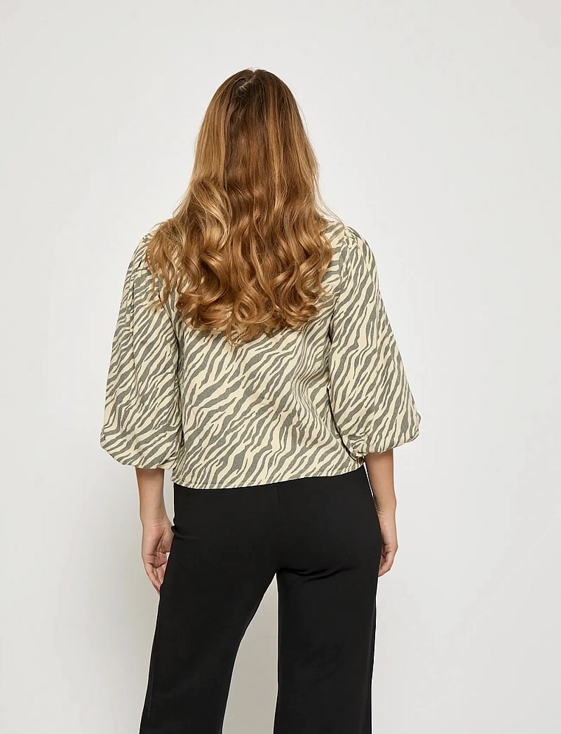 Minus - MSOlenna Shirt - kurzärmlige hemden - sand gray - 3