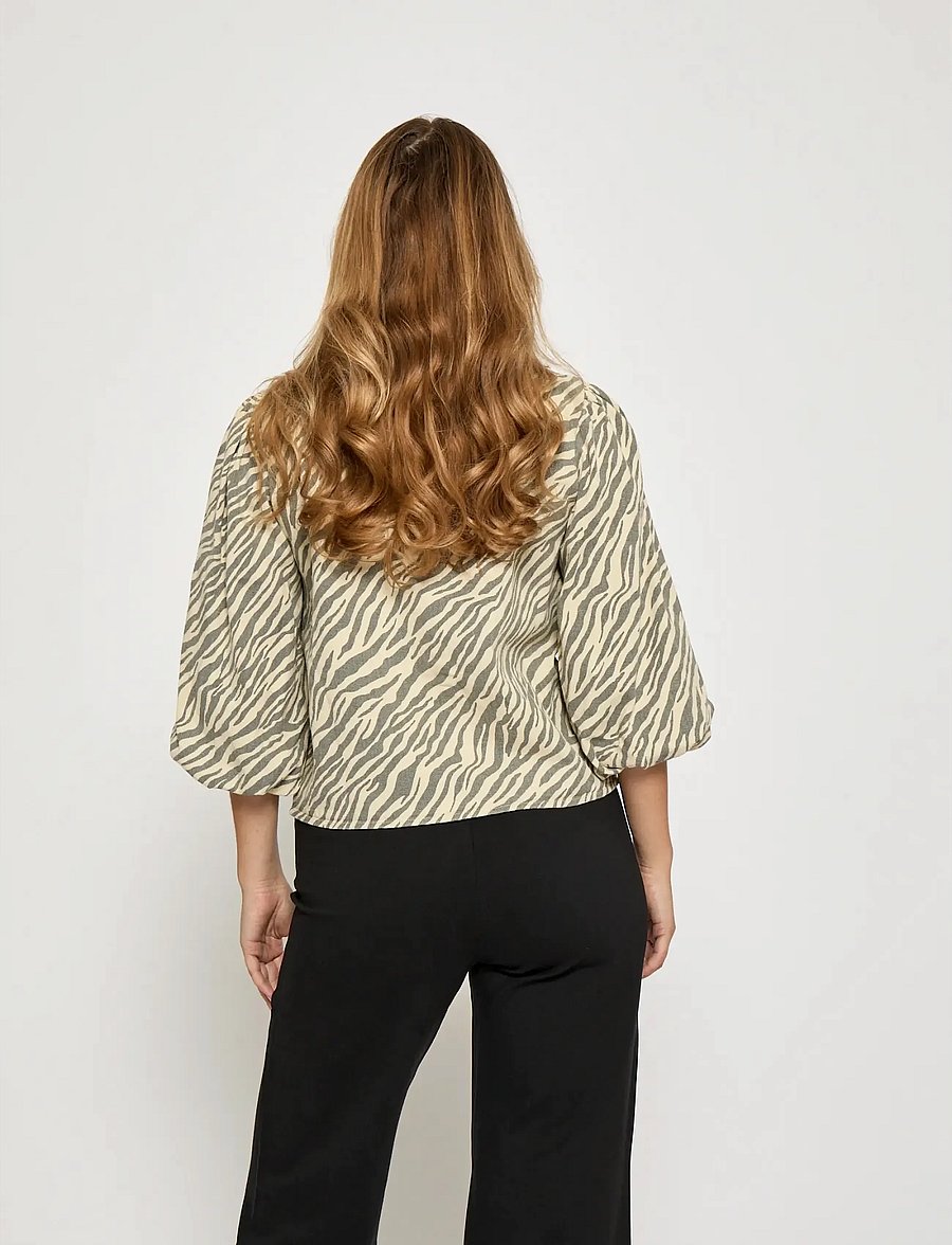Minus - MSOlenna Shirt - kortärmade skjortor - sand gray - 3
