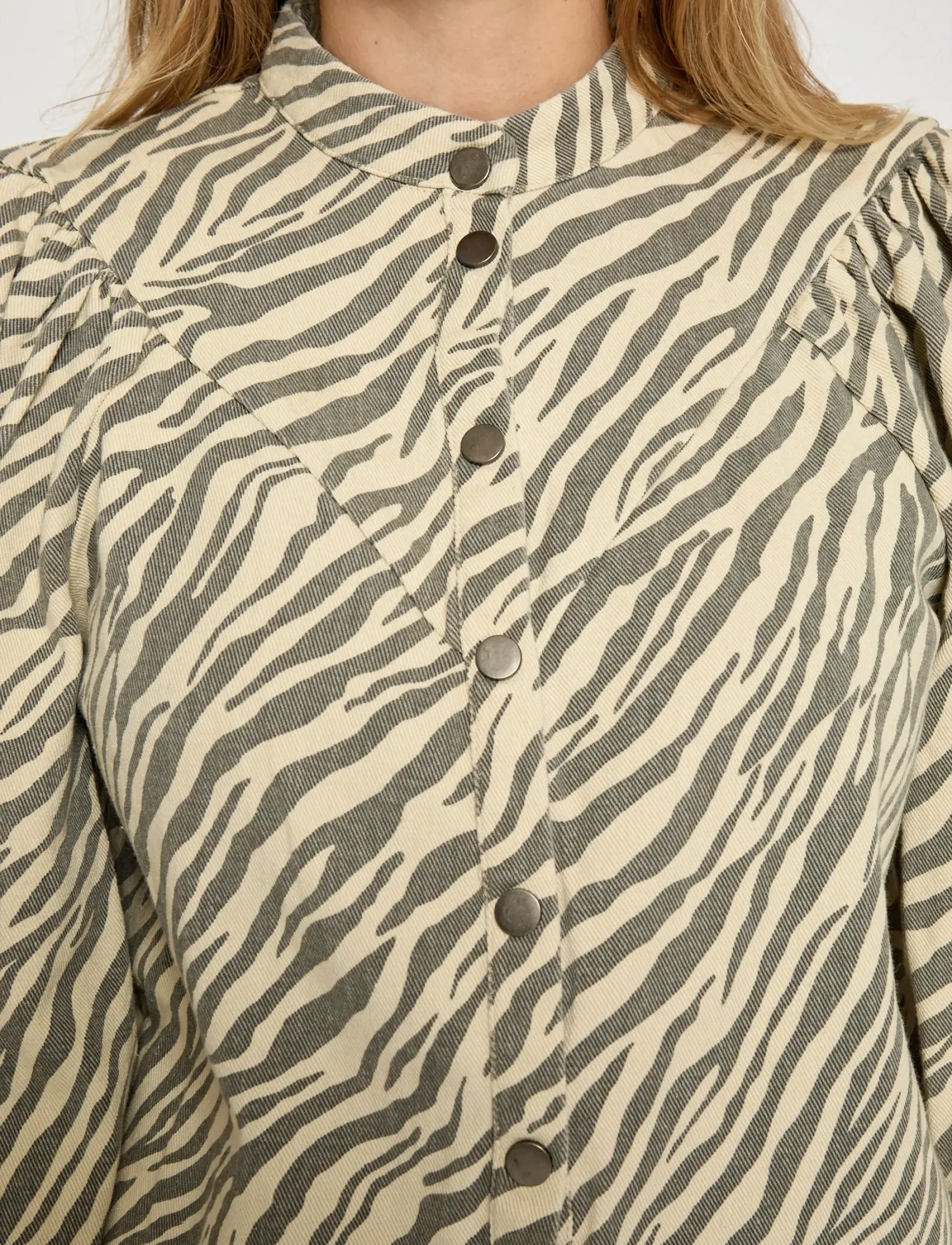 Minus - MSOlenna Shirt - kurzärmlige hemden - sand gray - 5