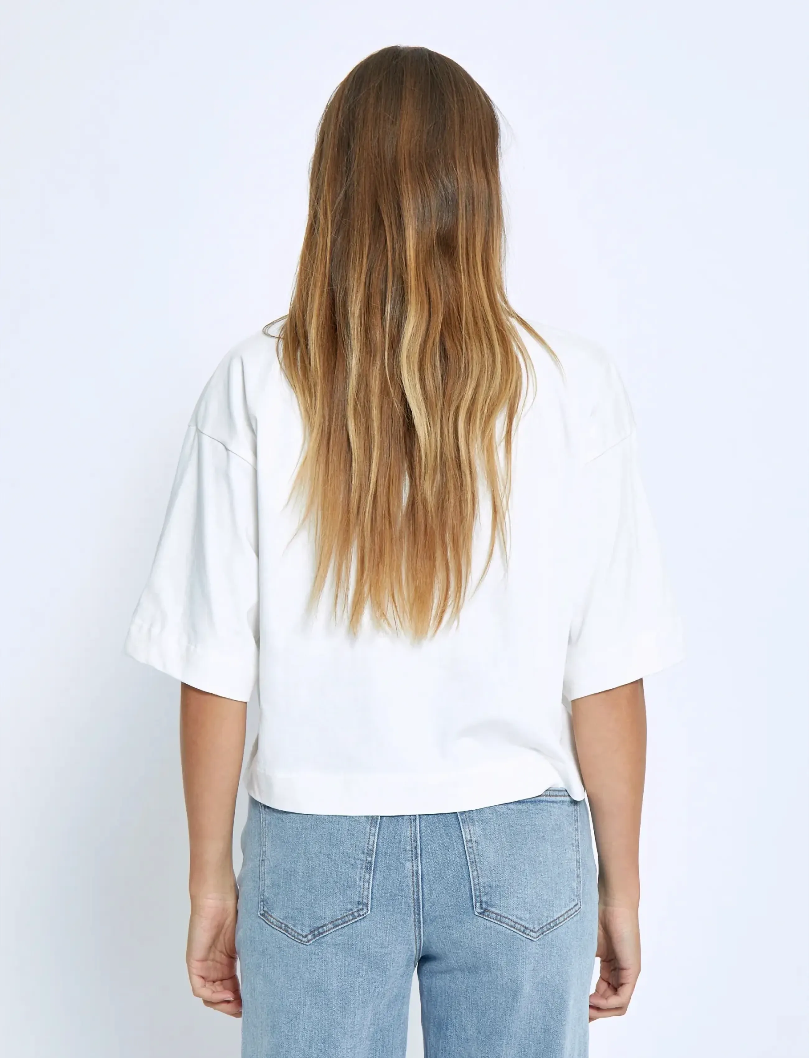 Minus - MSGamma Cropped GOTS T-shirt - crop tops - cloud dancer - 3