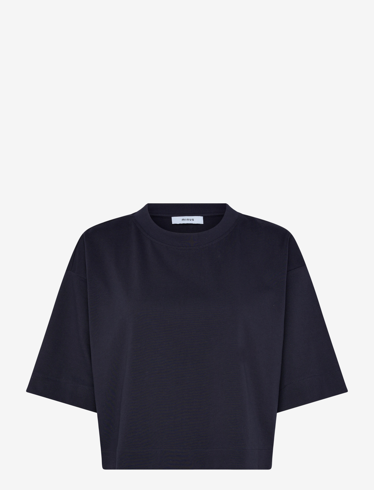 Minus - MSGamma Cropped GOTS T-shirt - t-shirts - sky captain - 1
