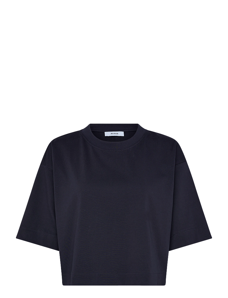 Minus - MSGamma Cropped GOTS T-shirt - t-särgid - sky captain - 1