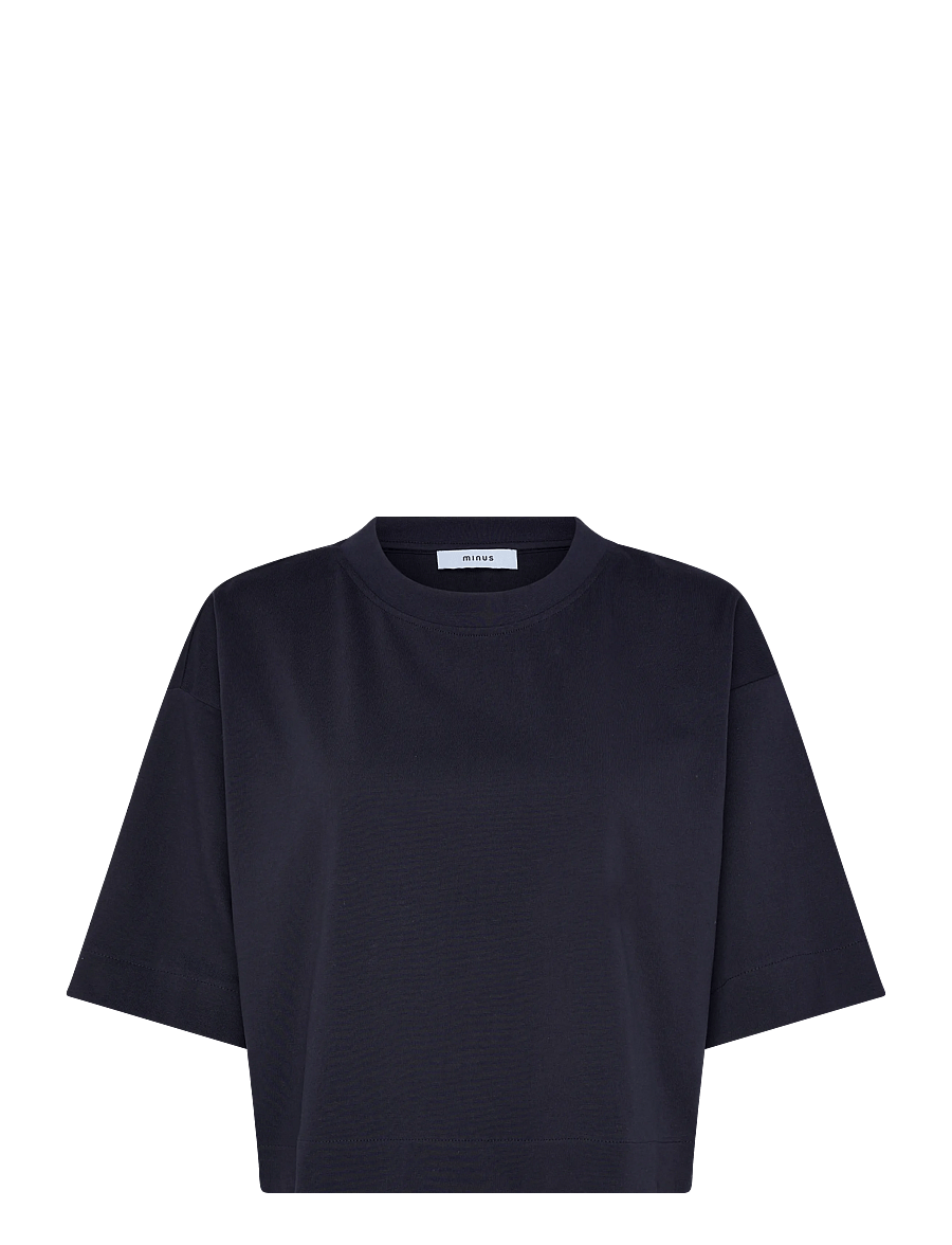 Minus - MSGamma Cropped GOTS T-shirt - t-särgid - sky captain - 1