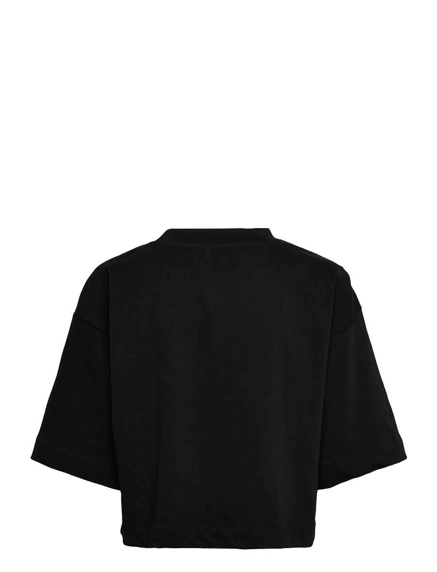 Minus - MSGamma Cropped GOTS T-shirt - t-särgid - sort - 2