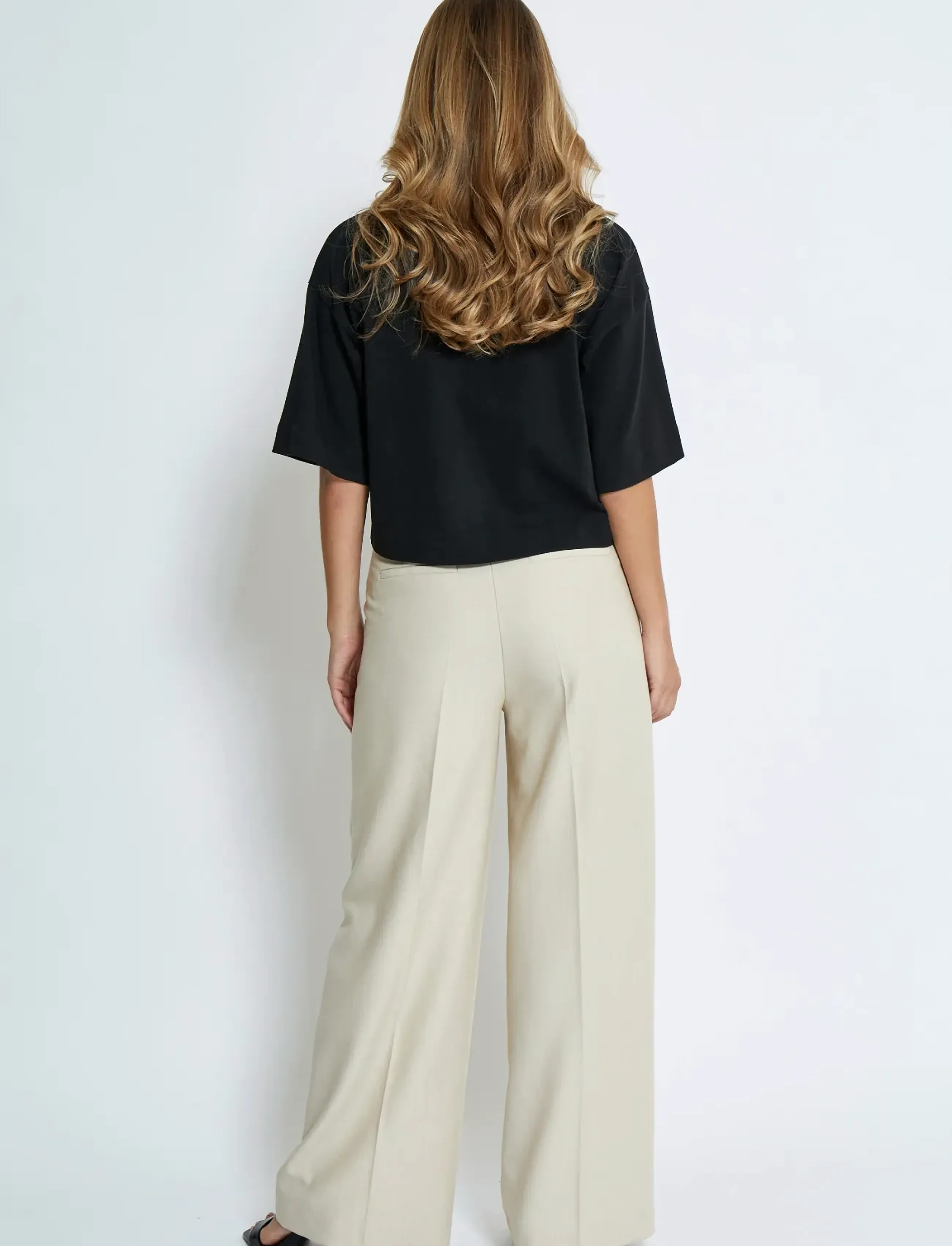 Minus - MSGamma Cropped GOTS T-shirt - t-shirts - sort - 3