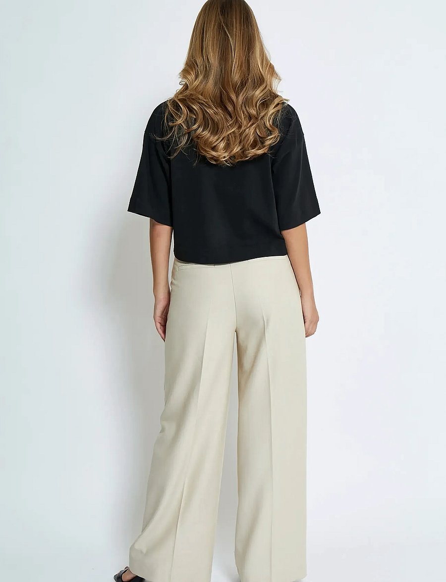 Minus - MSGamma Cropped GOTS T-shirt - t-särgid - sort - 3