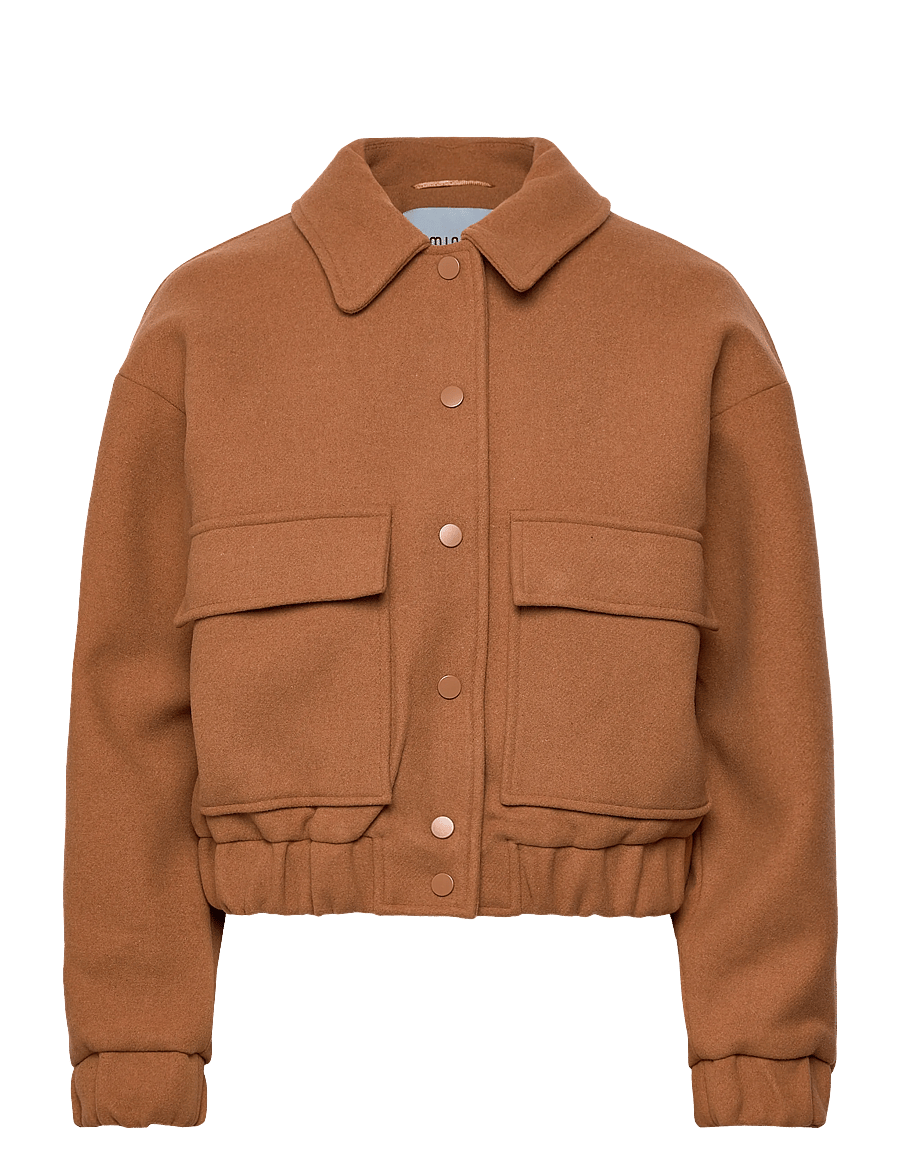 Minus - MSJinna Bomber Jacket - frühlingsjacken - tobacco brown - 0