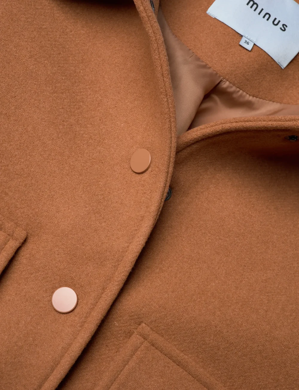 Minus - MSJinna Bomber Jacket - utilityjackor - tobacco brown - 2