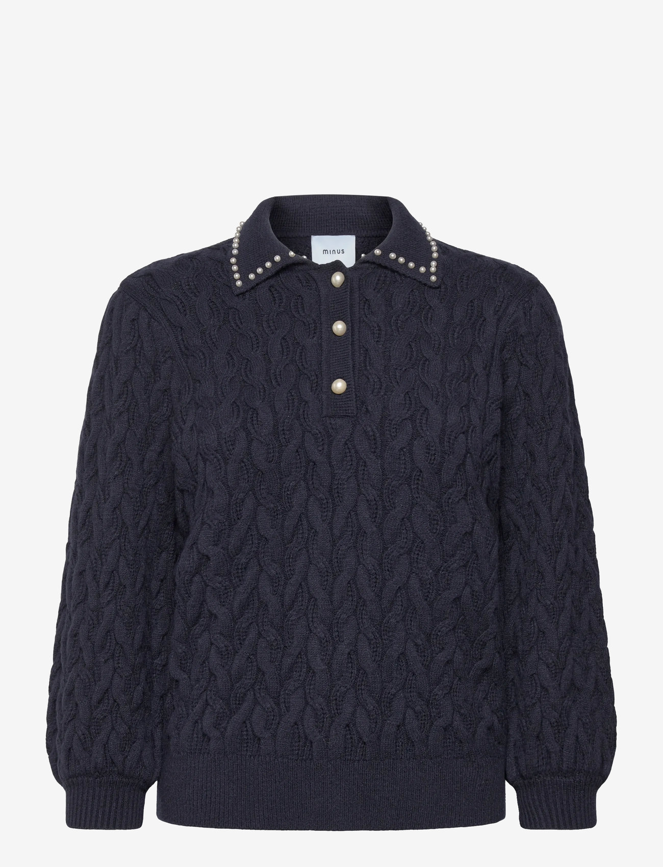 Minus - MSFilucca Knit Pullover - efterårstøj - sky captain - 0