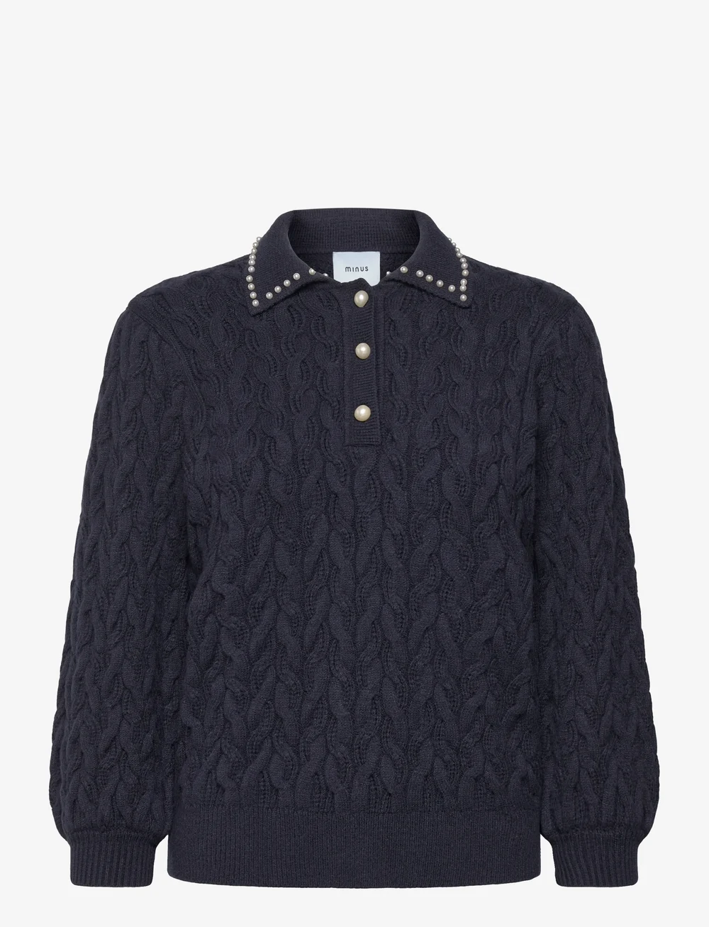 Minus - MSFilucca Knit Pullover - jumpers - sky captain - 0