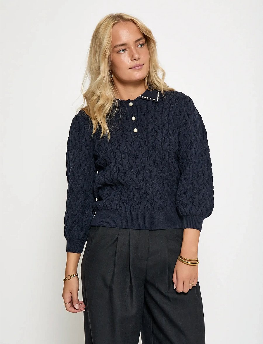 Minus - MSFilucca Knit Pullover - pullover - sky captain - 0