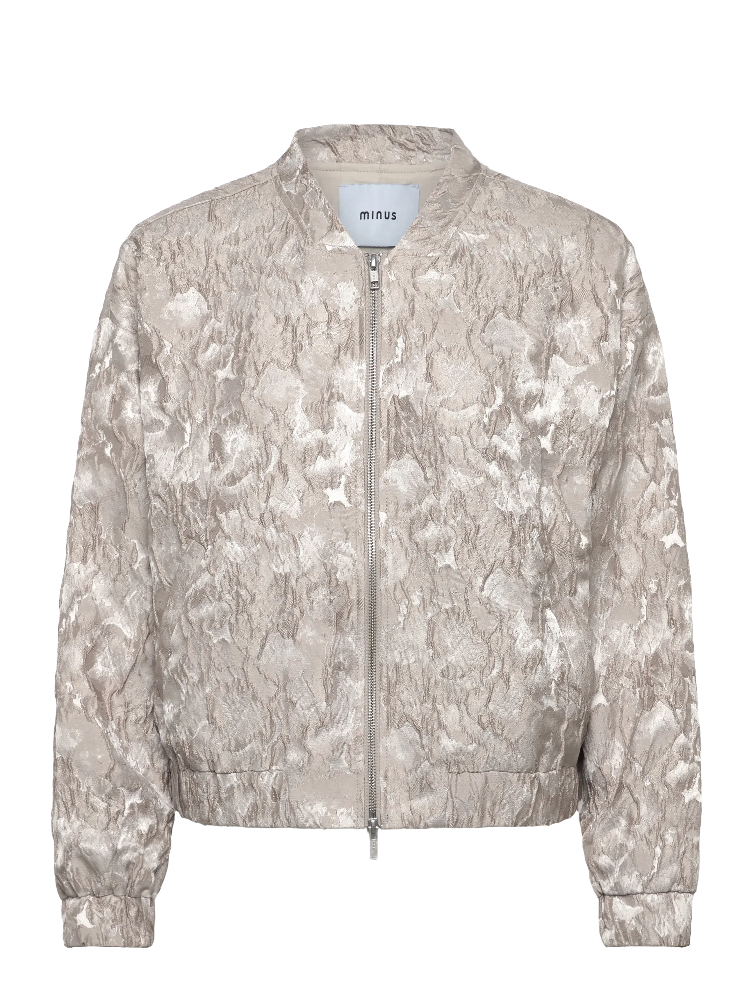 Minus Msmirelle Short Jacket, 42, Grey, Jakker > Bomberjakker, Dame