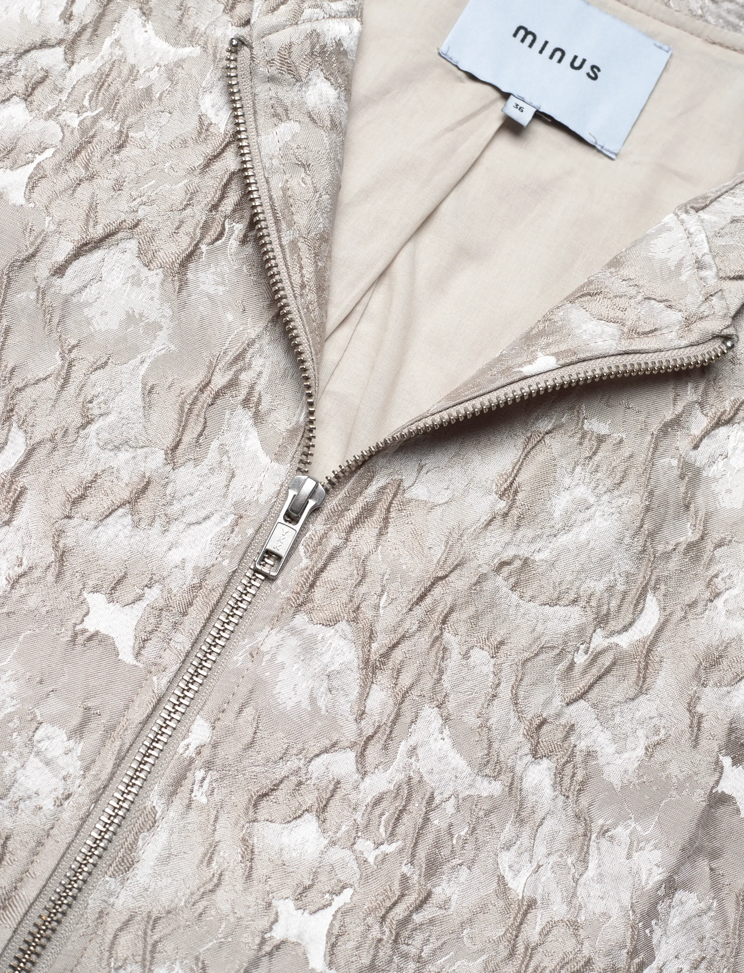 Minus - MSMirelle Short Jacket - ytterkläder - string grey - 2