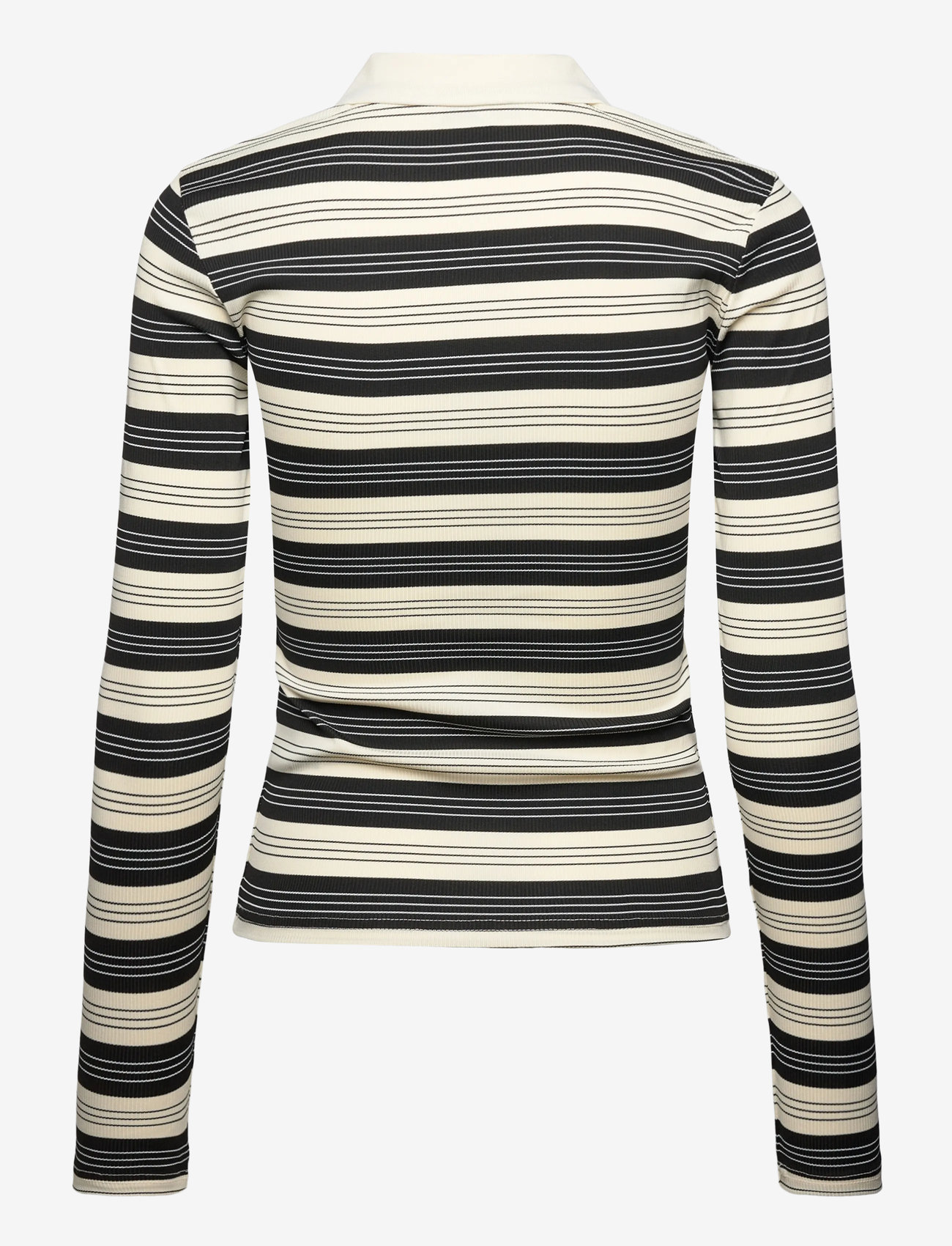 Minus - MSPammie Long Sleeve T-Shirt - poloshirts - black striped - 2