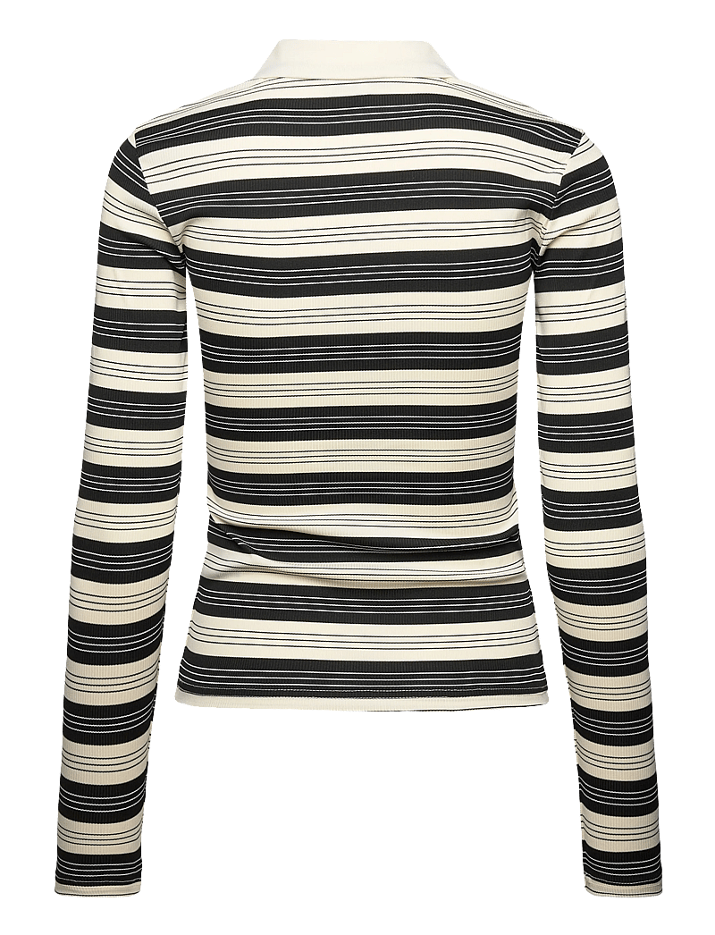 Minus - MSPammie Long Sleeve T-Shirt - poloer - black striped - 1