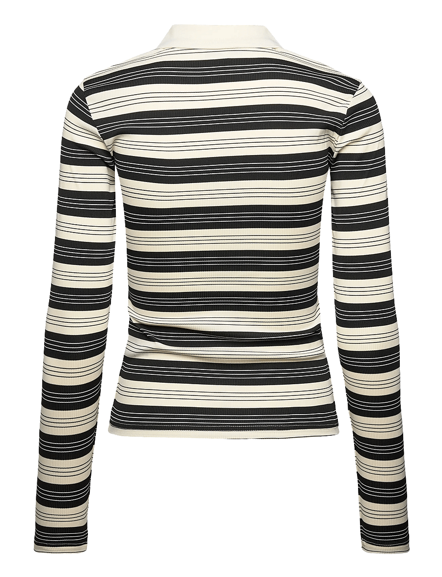 Minus - MSPammie Long Sleeve T-Shirt - polosärgid - black striped - 2