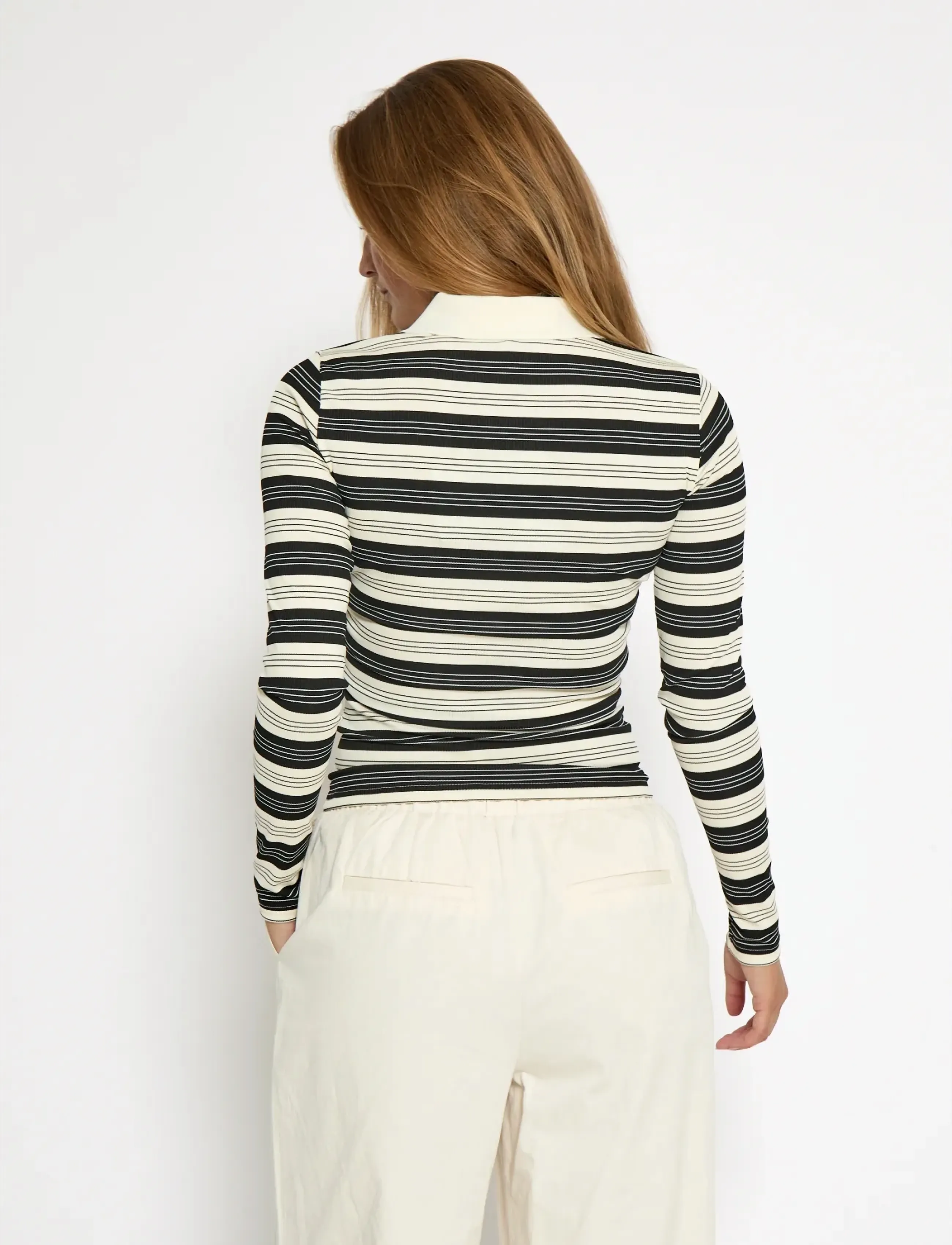 Minus - MSPammie Long Sleeve T-Shirt - pólóbolir - black striped - 3