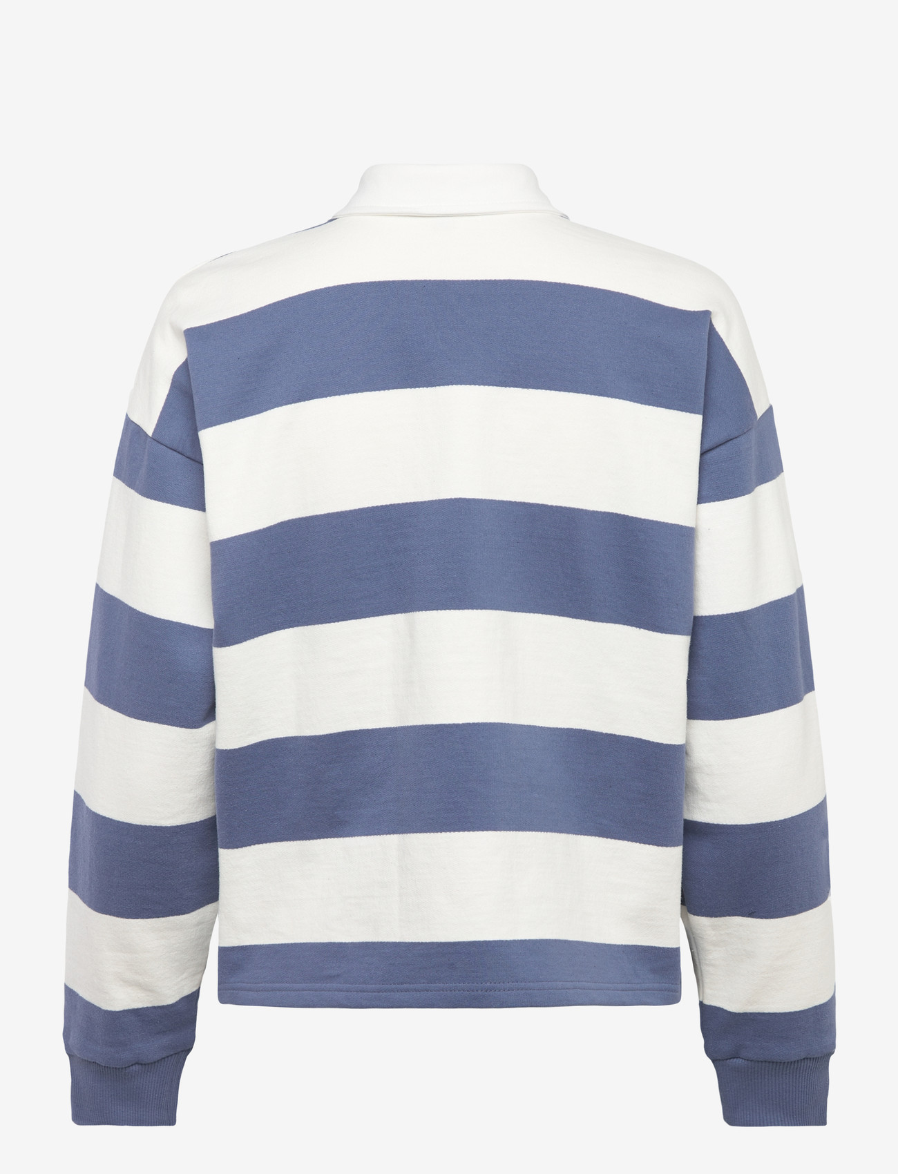 Minus - MSEstella Polo Sweat - dressipluusid - cloud dancer stripe - 1