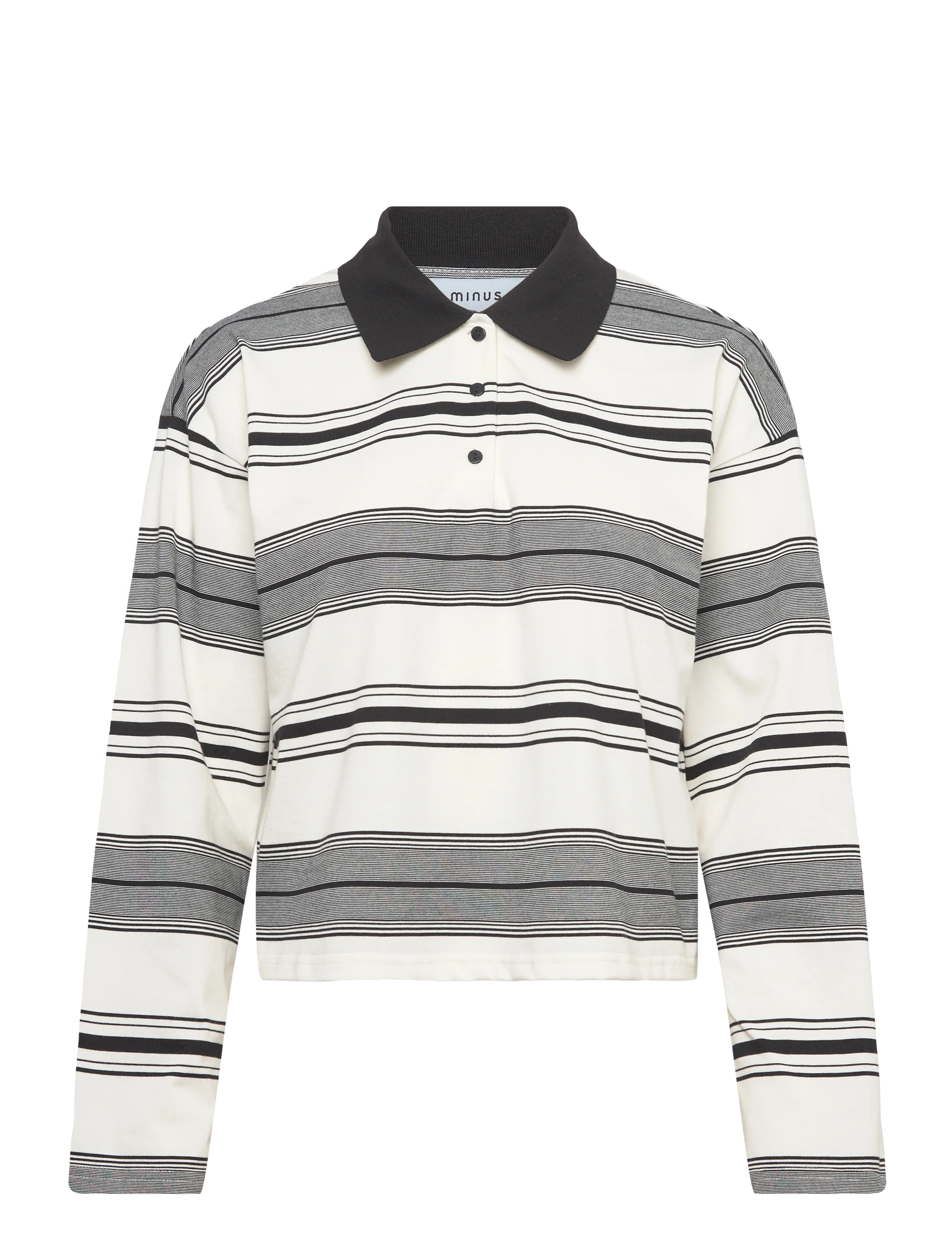 Minus MSRania Long Sleeve T-Shirt - T-Shirts & Tops - BLACK STRIPED / black