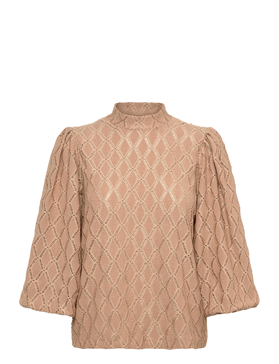 Minus - MSTindera Blouse - långärmade blusar - biscuit brown - 1