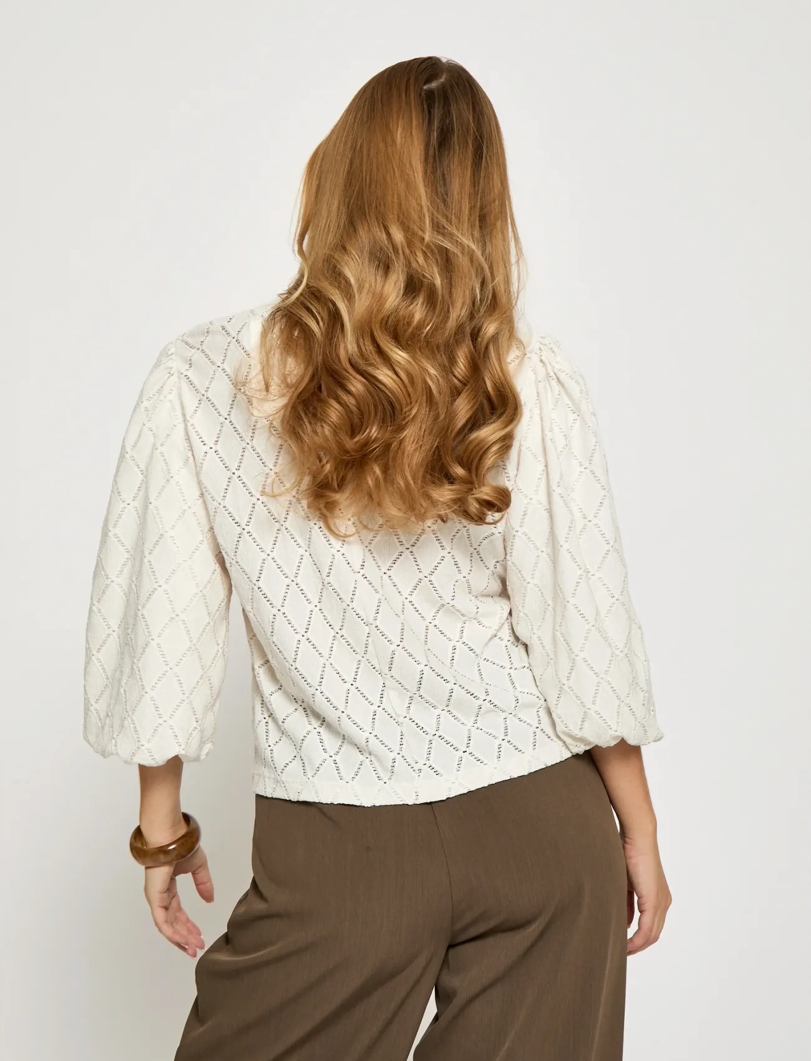 Minus - MSTindera Blouse - long-sleeved blouses - cloud dancer - 3