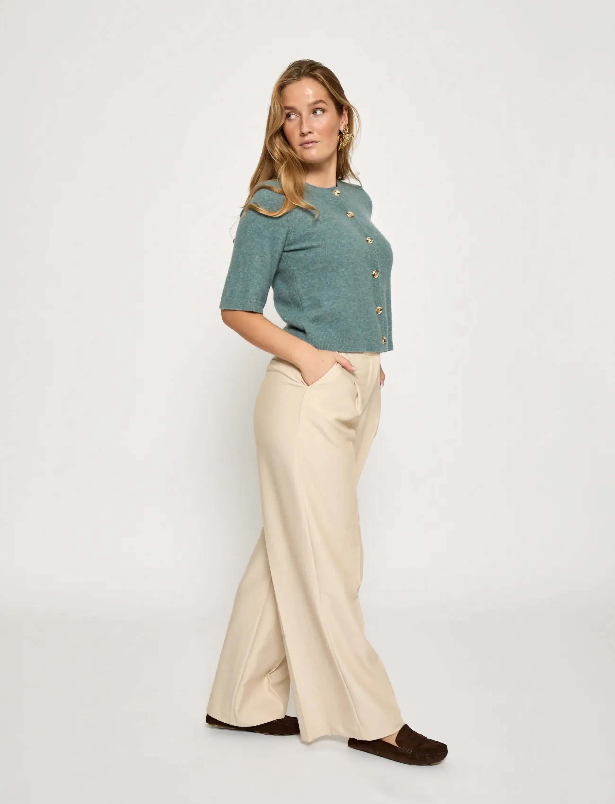 Minus - MSJanna Knit Cardigan - cardigans - north atlantic mel. - 4