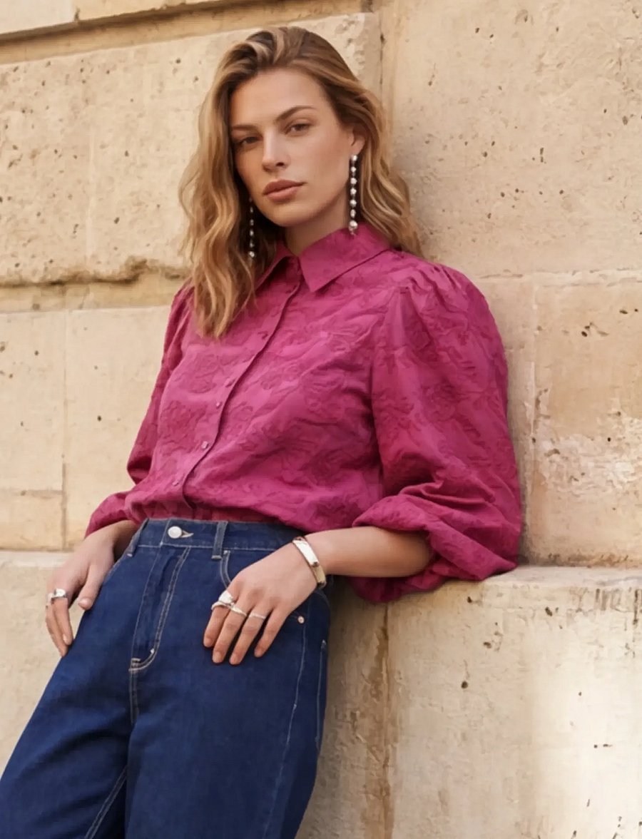 Minus - MSKerstin Shirt - langærmede skjorter - rose violet - 0