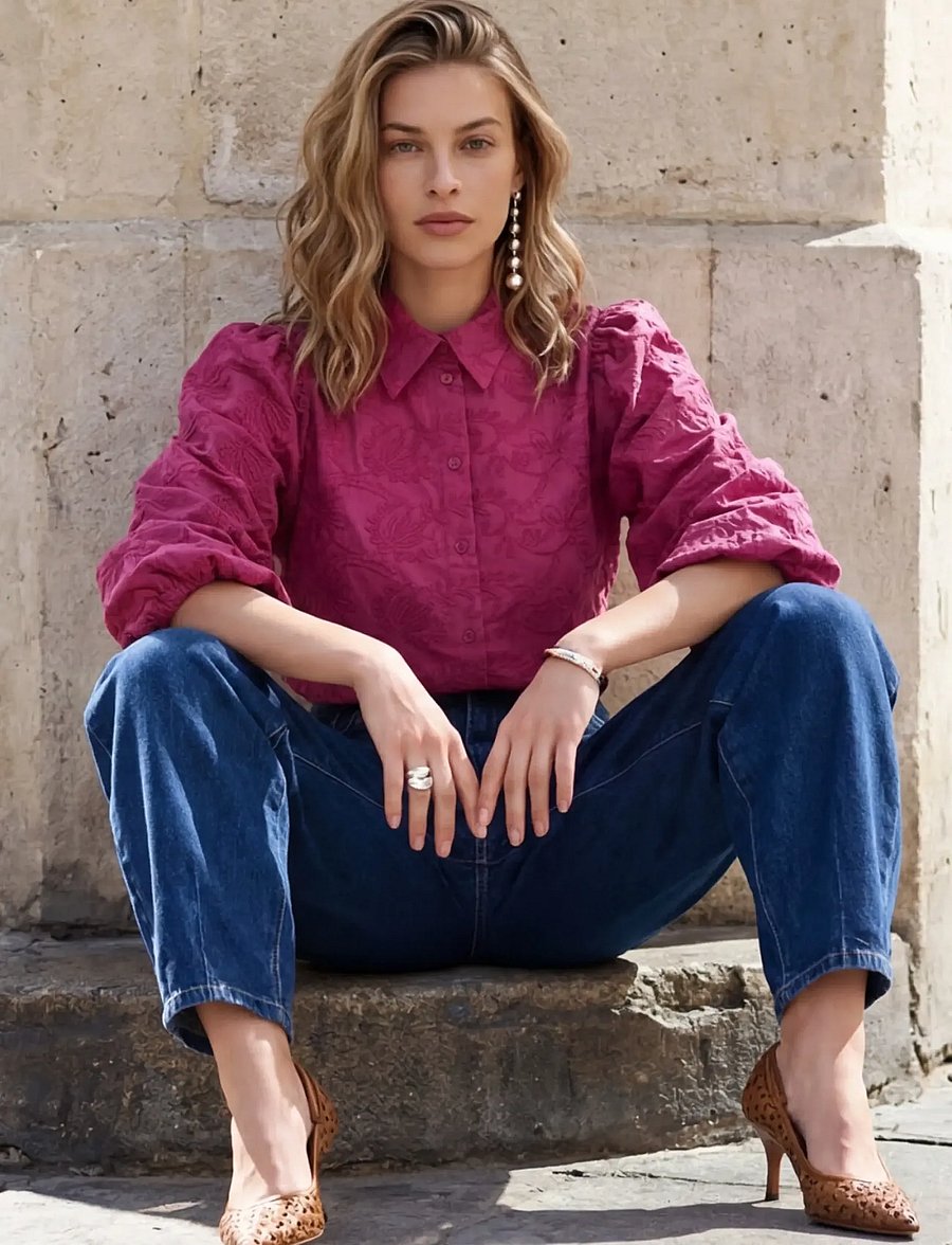 Minus - MSKerstin Shirt - langærmede skjorter - rose violet - 3