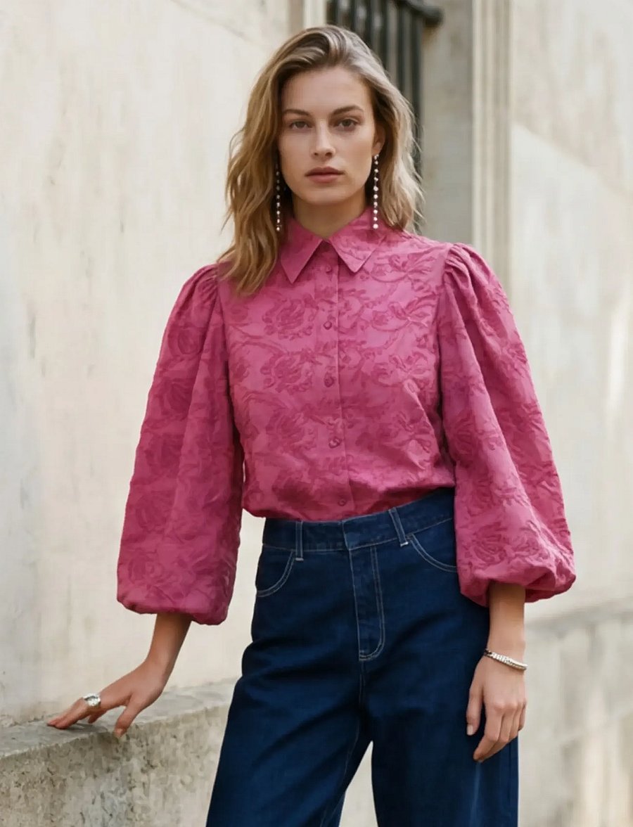 Minus - MSKerstin Shirt - langærmede skjorter - rose violet - 4