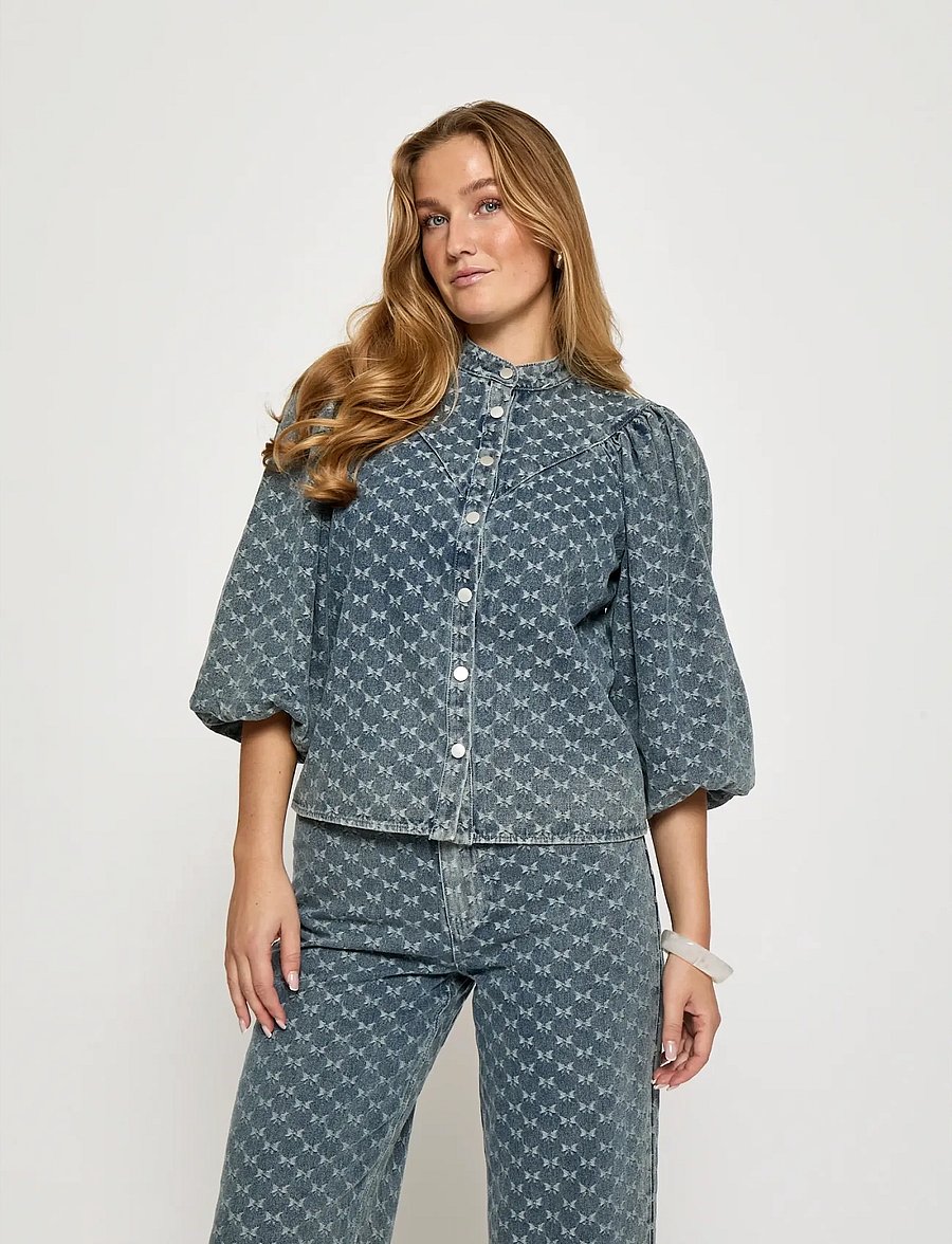 Minus - MSSienne Shirt - jeanshemden - lyseblÅ - 0