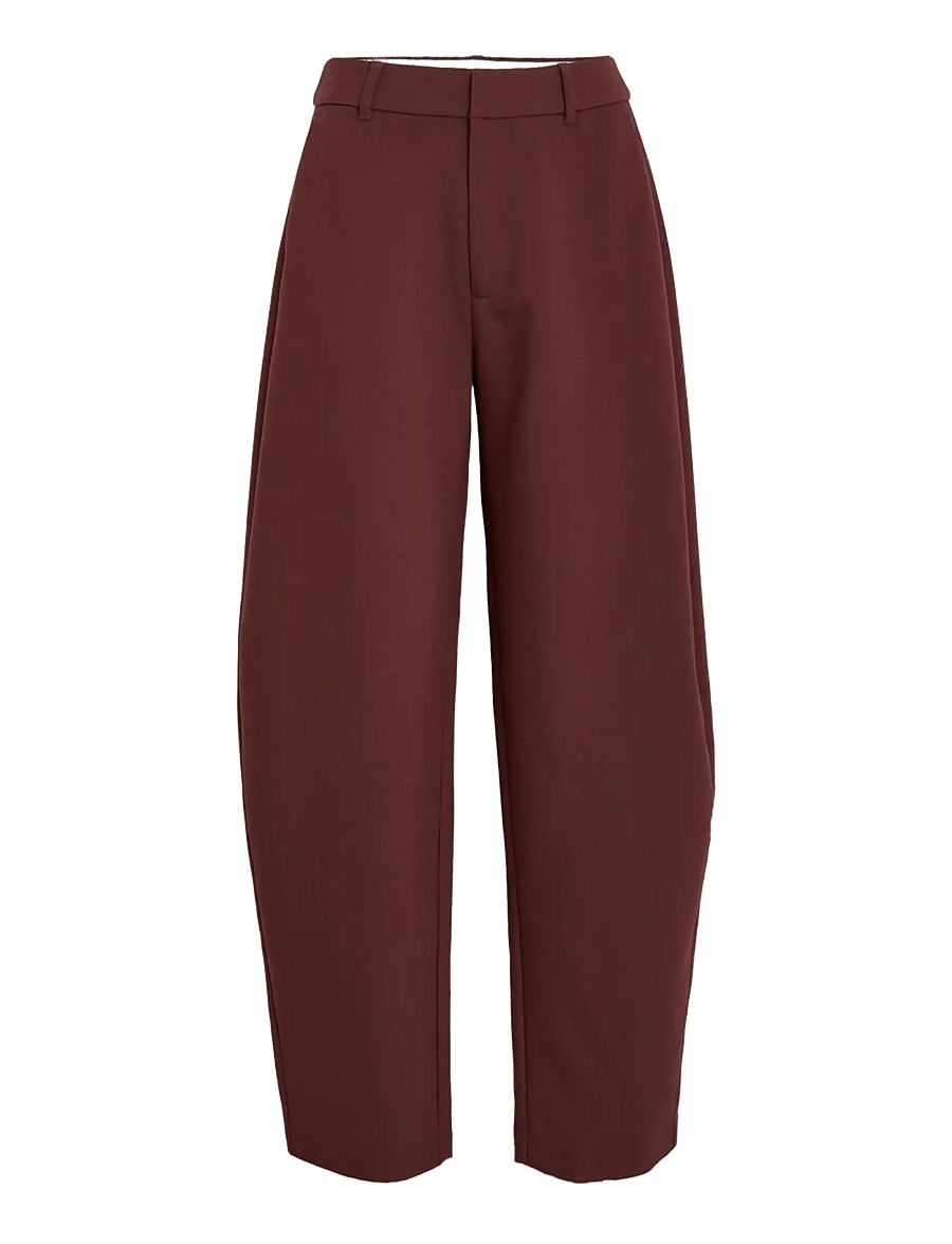 Minus - MSTindra High Waist Pant - barrel püksid - andorra red - 0
