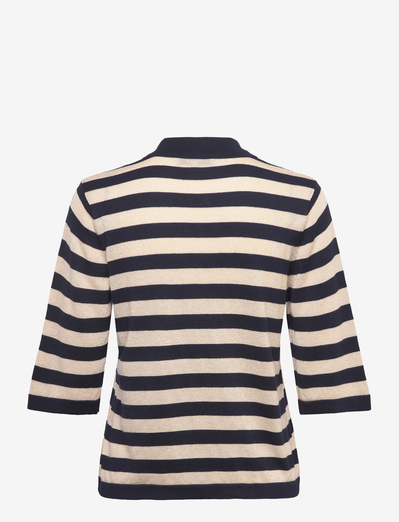 Minus - MSAlice Knit T-Shirt - poloer - black iris stripe - 2