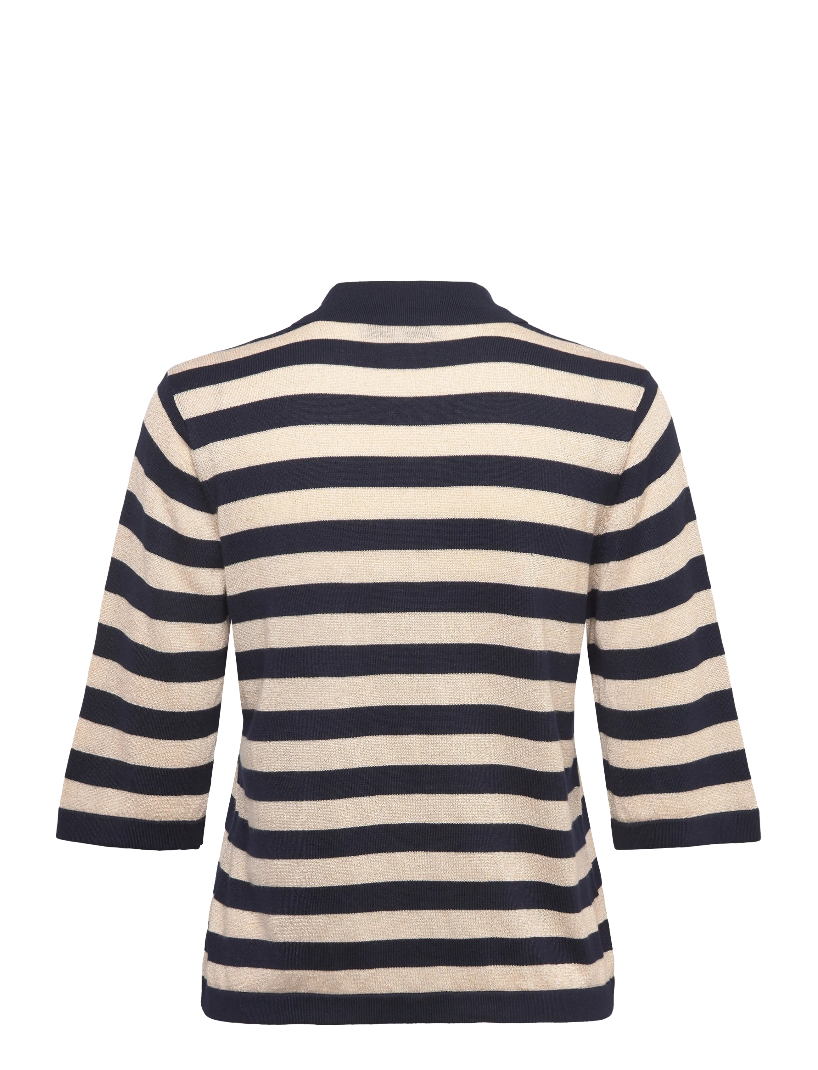 Minus - MSAlice Knit T-Shirt - polo shirts - black iris stripe - 2