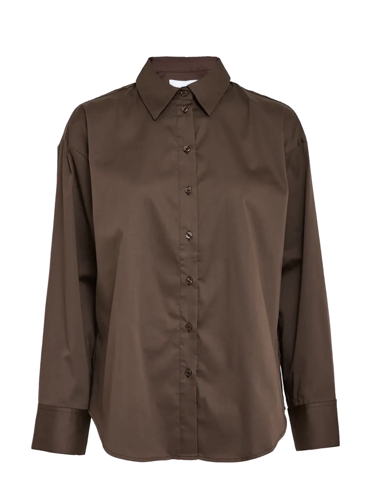 Minus MSVicky Oversize Shirt - Summer in the city - BRACKEN BROWN / brown