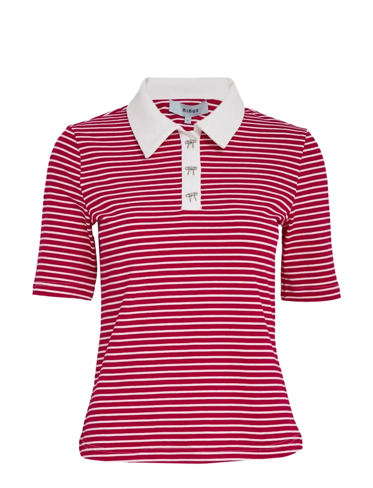 Minus MSMalle Polo T-Shirt - Kleidung - HIGH RISK RED STRIPE / red