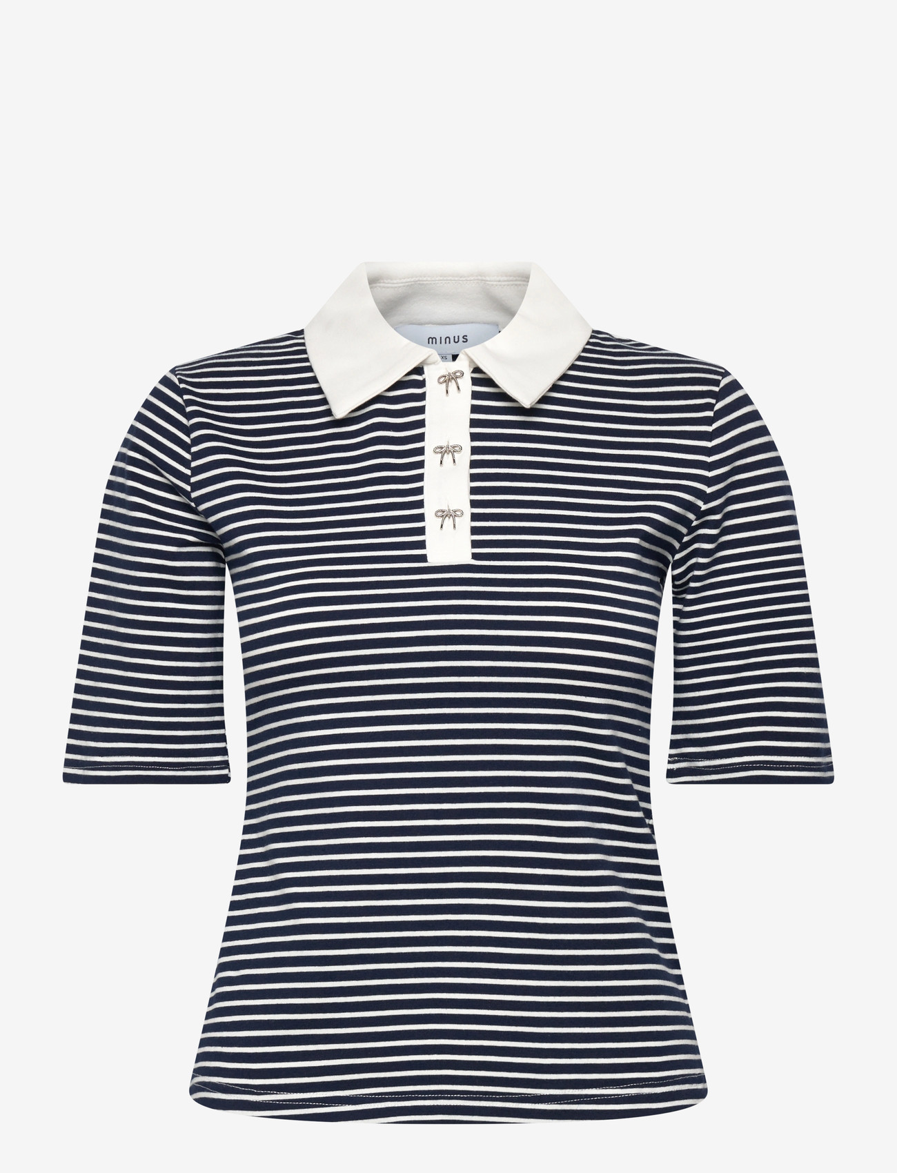 Minus - MSMalle Polo T-Shirt - pikéer - sky captain stripe - 1