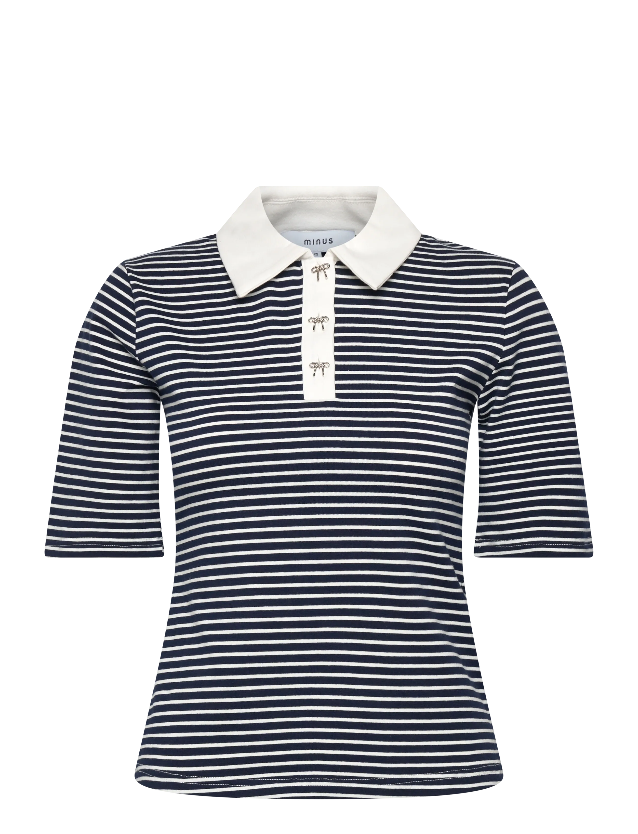 Minus MSMalle Polo T-Shirt - Riided - SKY CAPTAIN STRIPE / navy