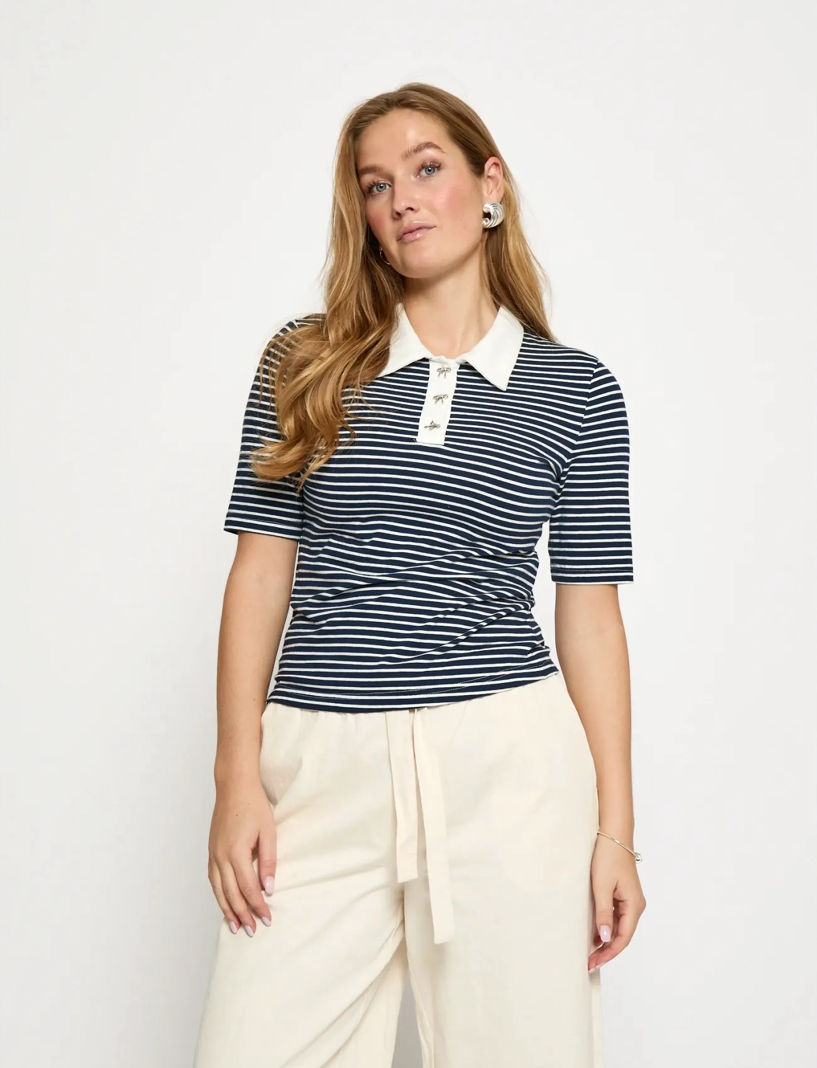 Minus Msmalle Polo T-Shirt, S, T-shirts & Oberteile, Marineblau - Polos, Frauen