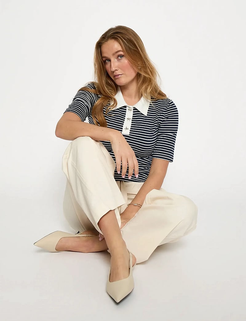Minus - MSMalle Polo T-Shirt - pikéer - sky captain stripe - 5